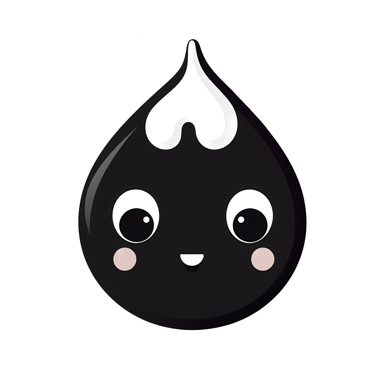 Kawaii raindrop rabbit sticker isolated on transparent background #26304