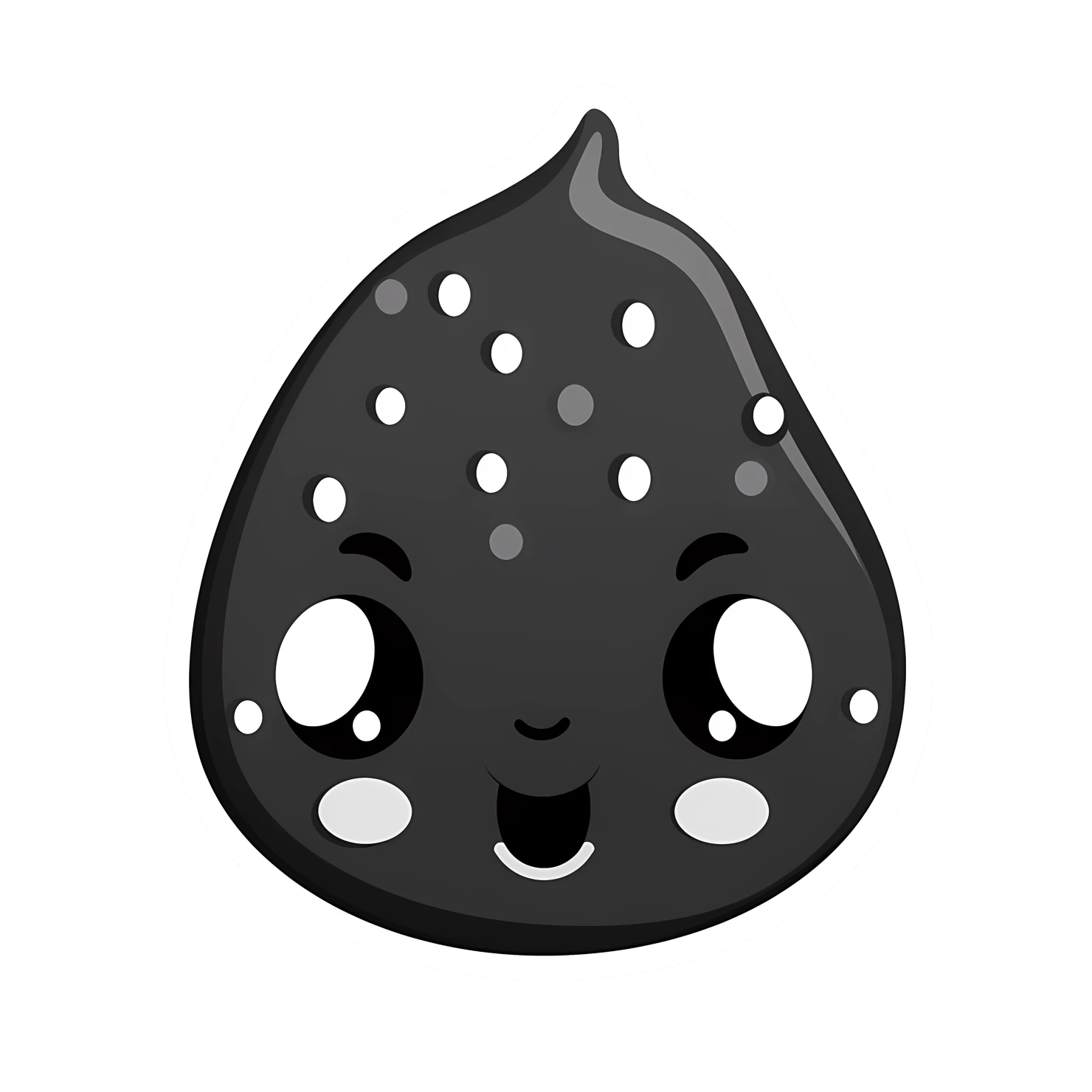 Kawaii raindrop rabbit sticker isolated on transparent background #26306