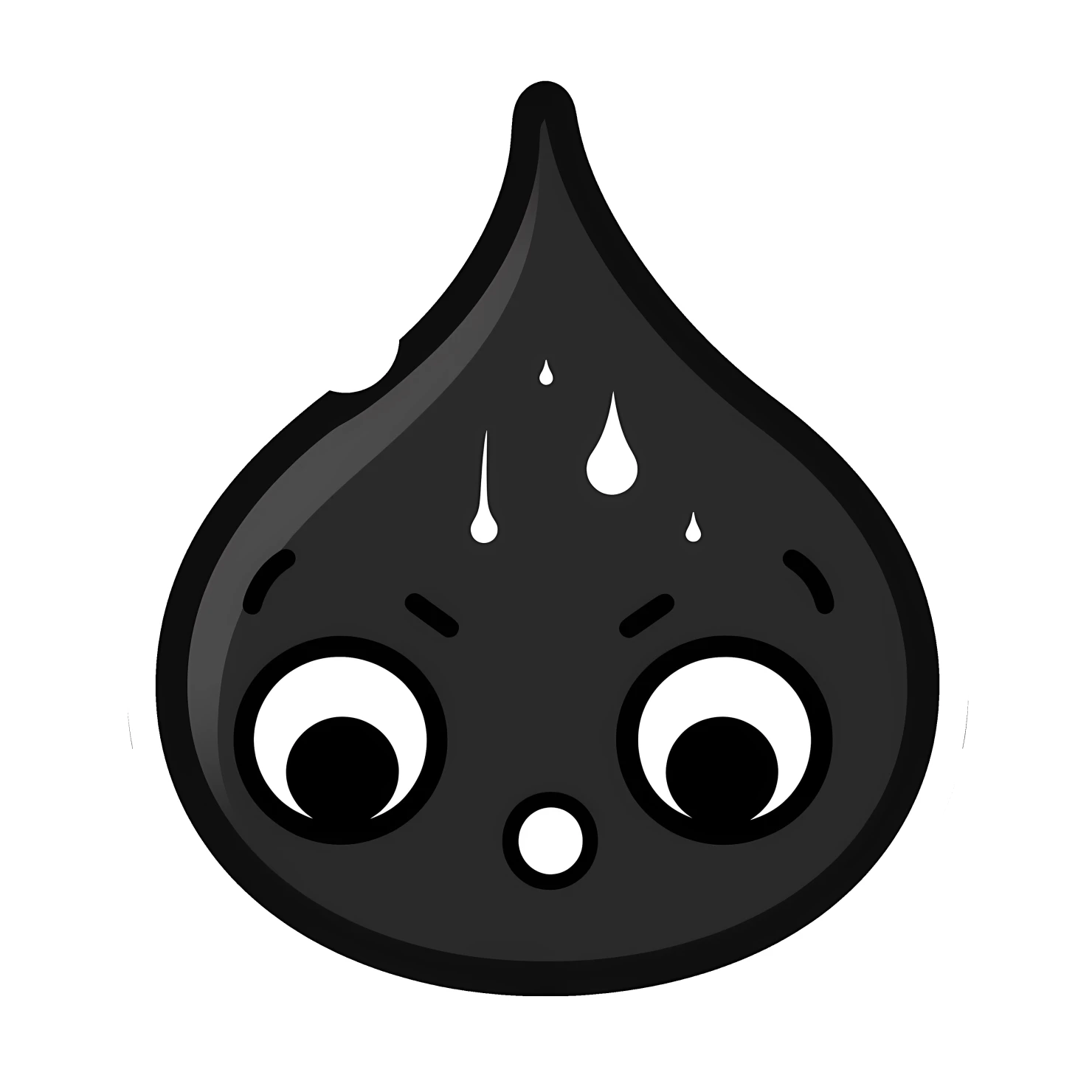 Kawaii raindrop rabbit sticker isolated on transparent background #26307