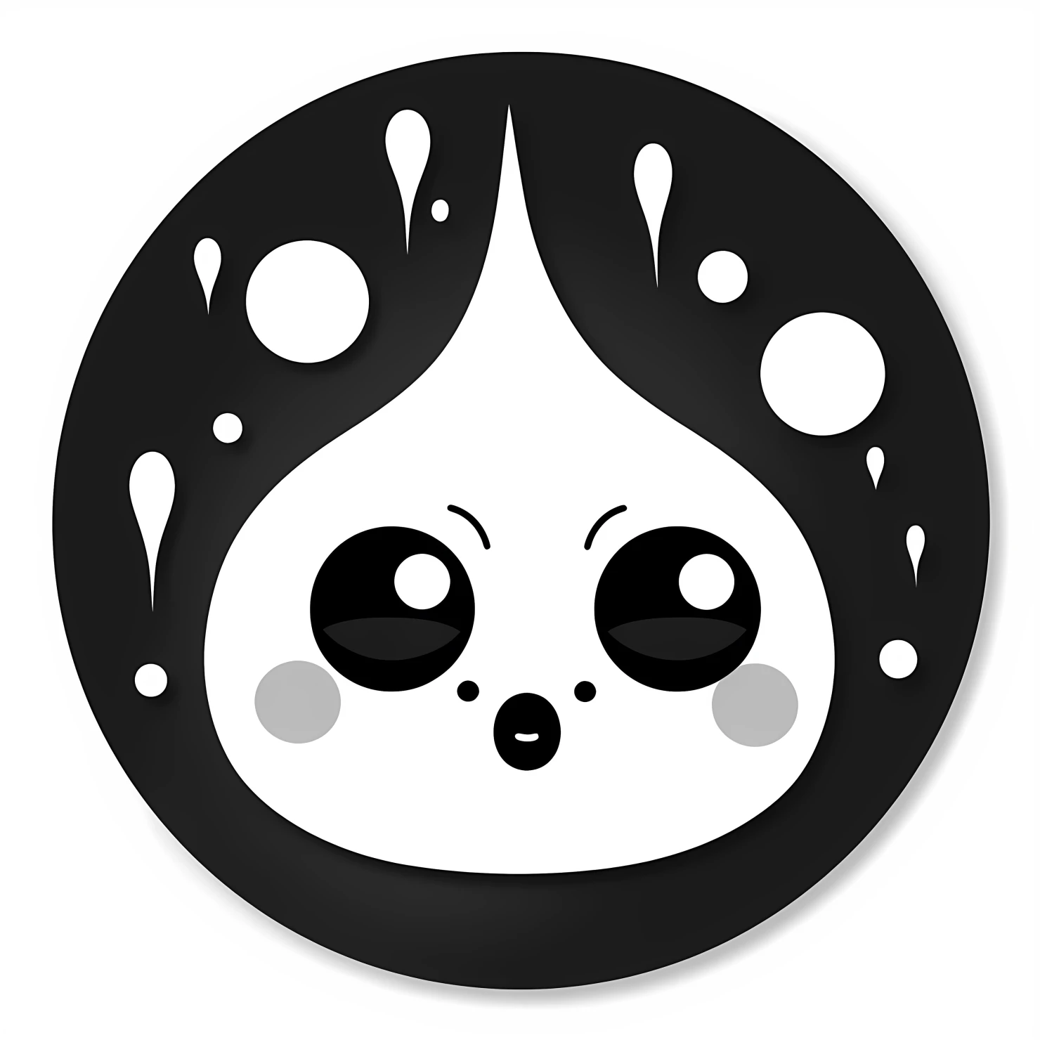 Kawaii raindrop rabbit sticker isolated on transparent background #26308