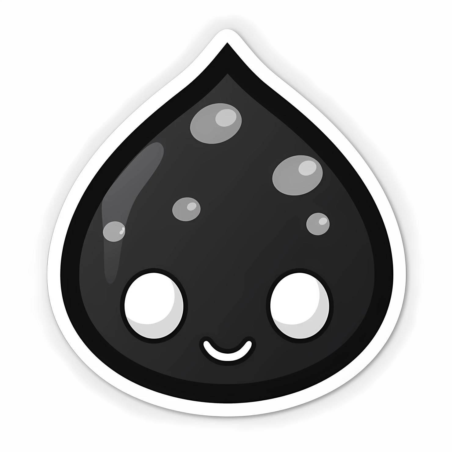 Kawaii raindrop rabbit sticker isolated on transparent background #26309