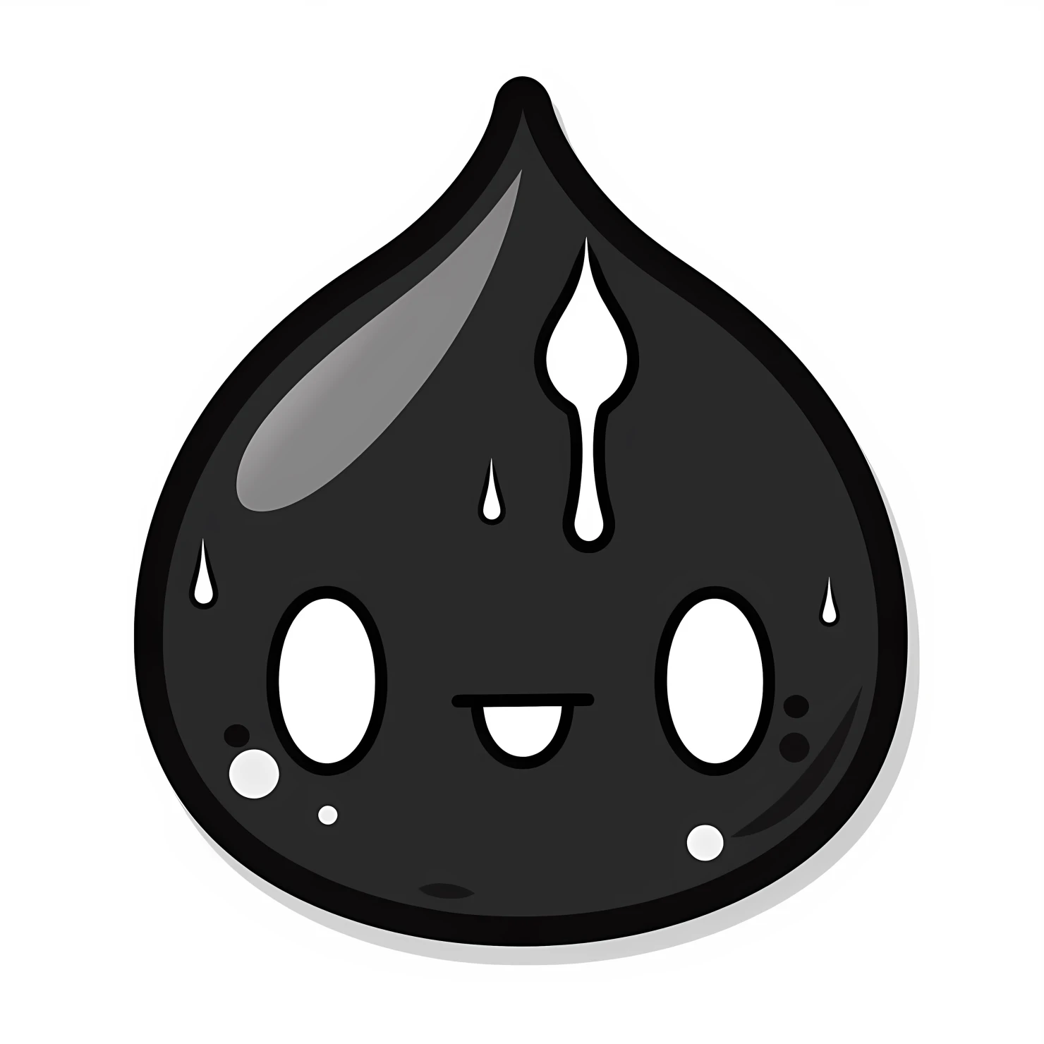Kawaii raindrop rabbit sticker isolated on transparent background #26310