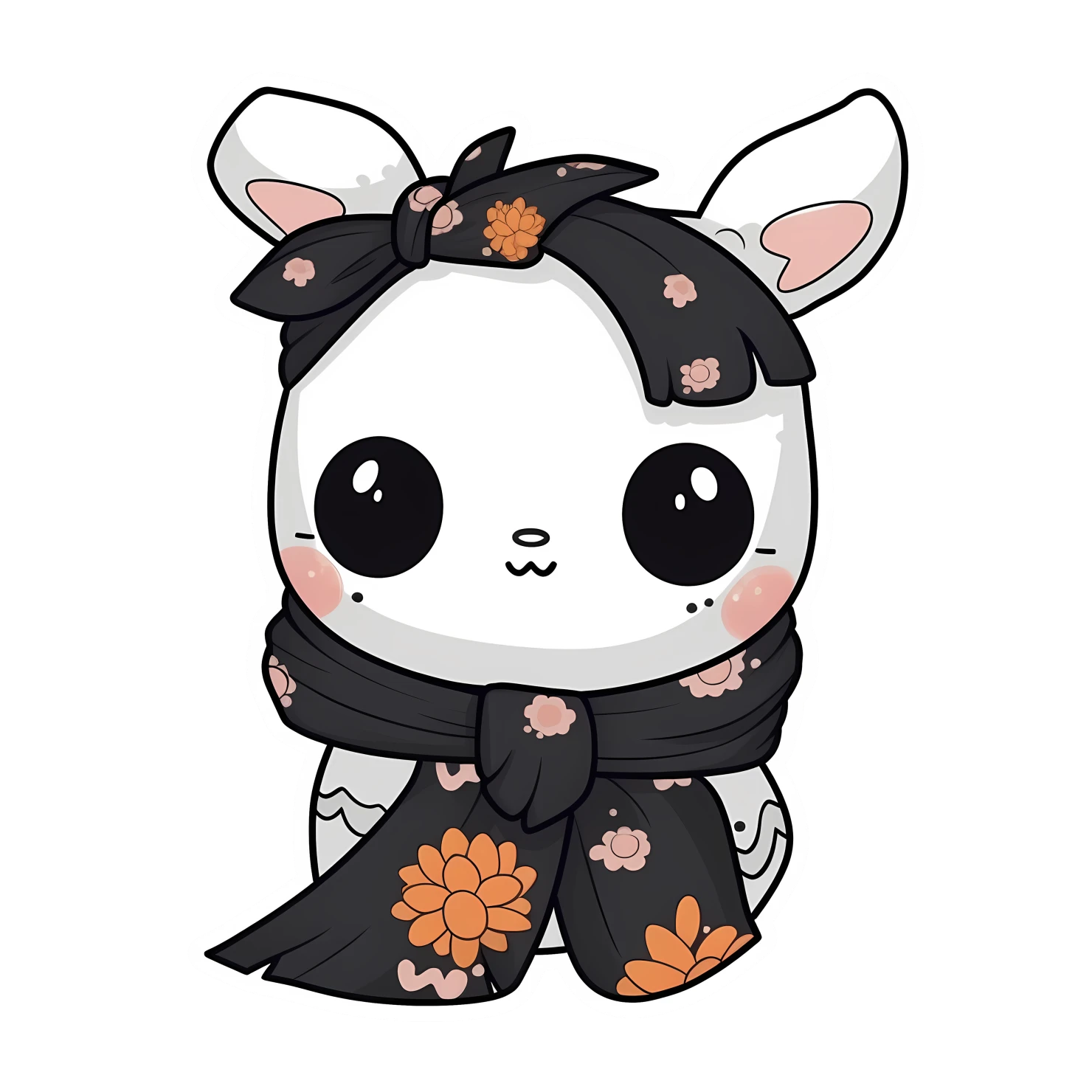 Kawaii scarves or scarf sticker isolated on transparent background #26442