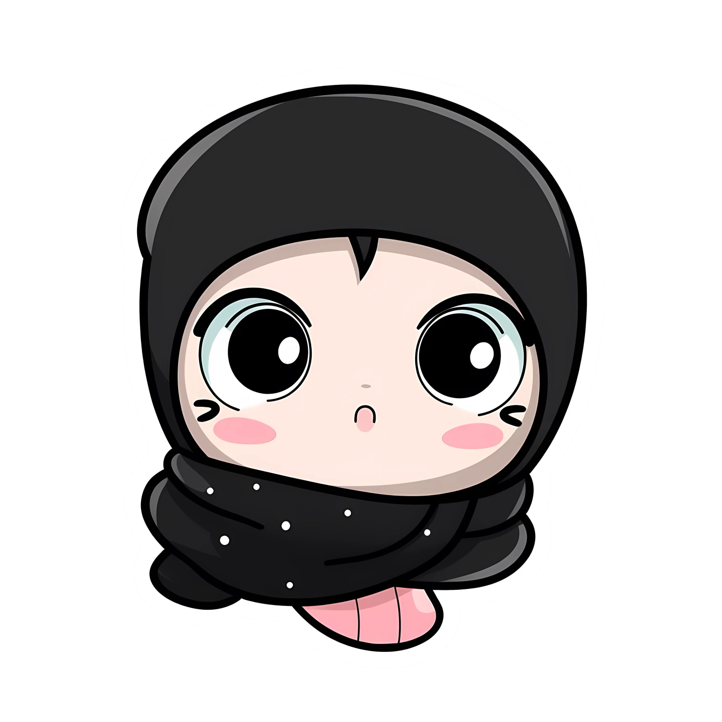 Kawaii scarves or scarf sticker isolated on transparent background #26443
