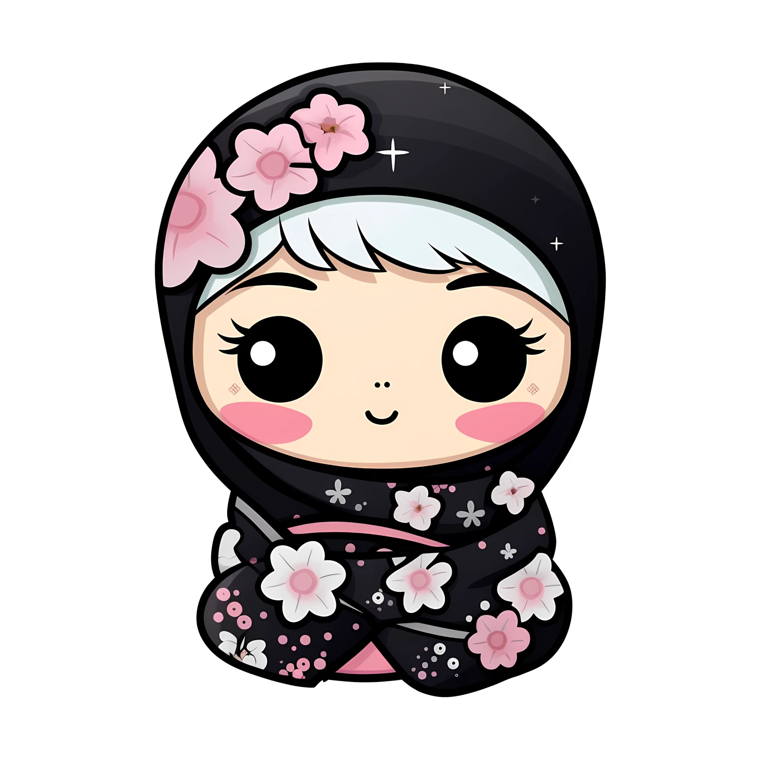 Kawaii scarves or scarf sticker isolated on transparent background #26444