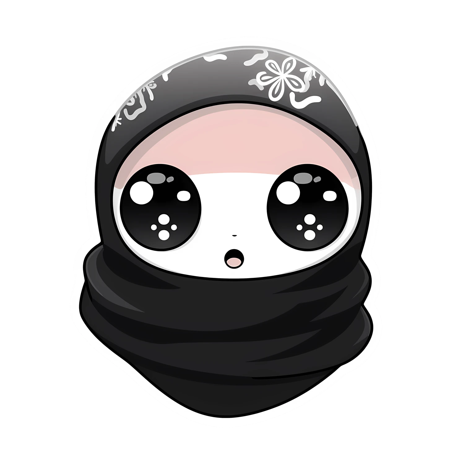 Kawaii scarves or scarf sticker isolated on transparent background #26447