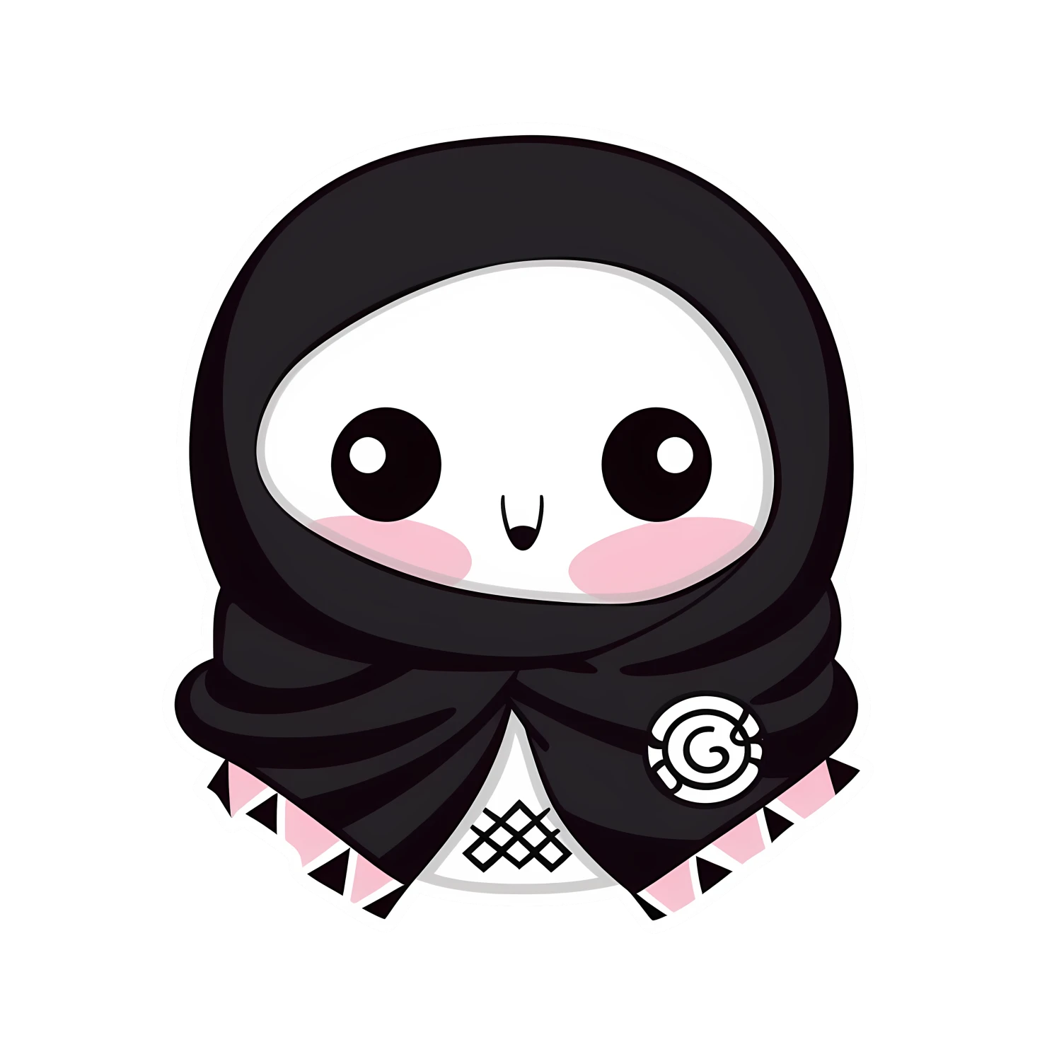 Kawaii scarves or scarf sticker isolated on transparent background #26452
