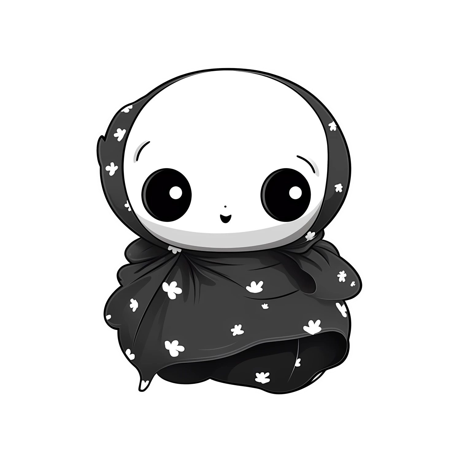 Kawaii scarves or scarf sticker isolated on transparent background #26453
