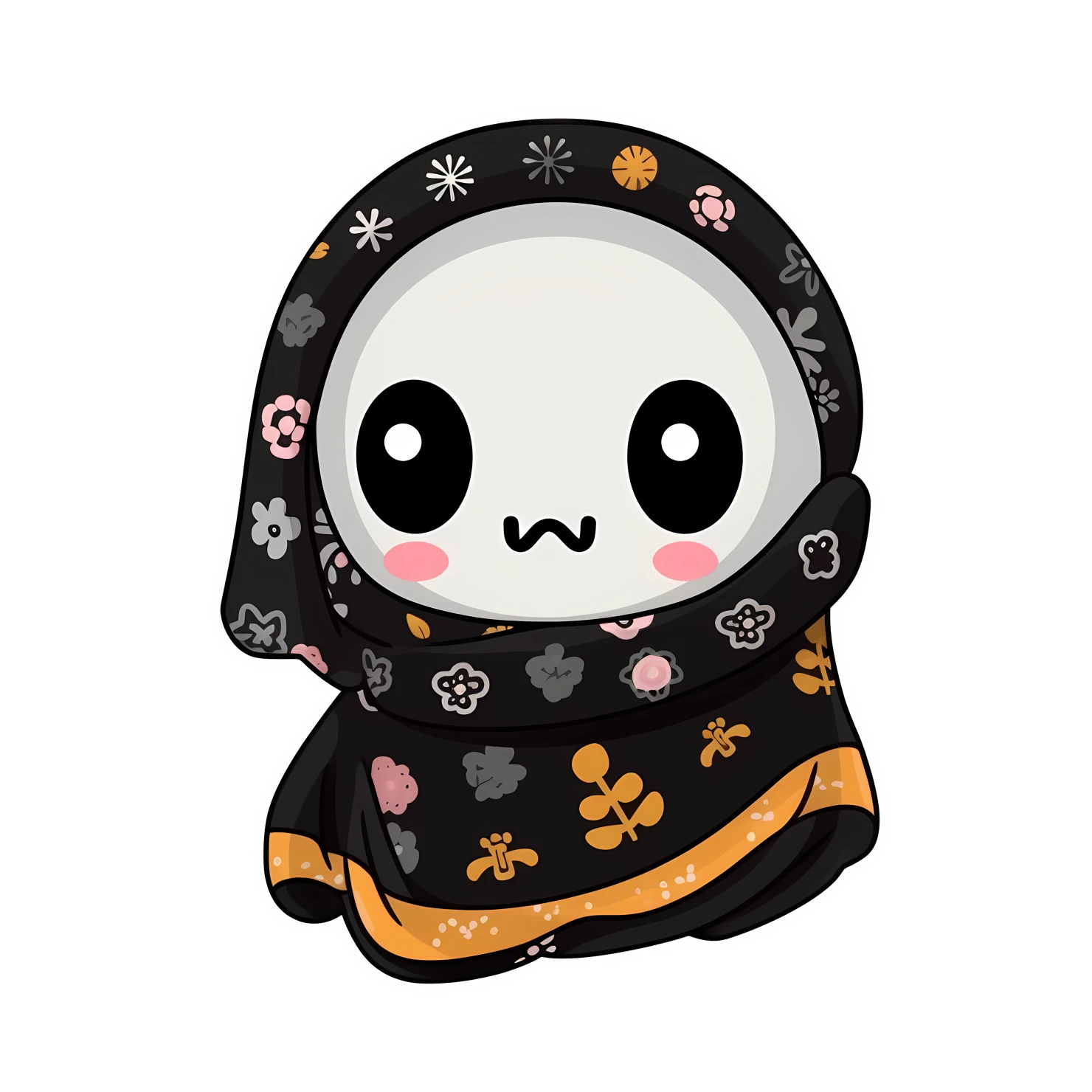 Kawaii scarves or scarf sticker isolated on transparent background #26456