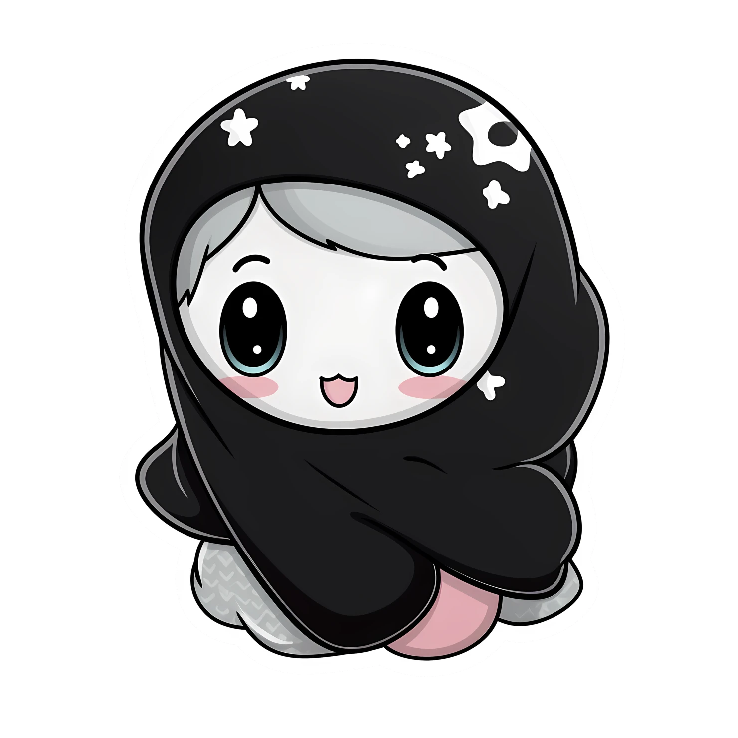 Kawaii scarves or scarf sticker isolated on transparent background #26459