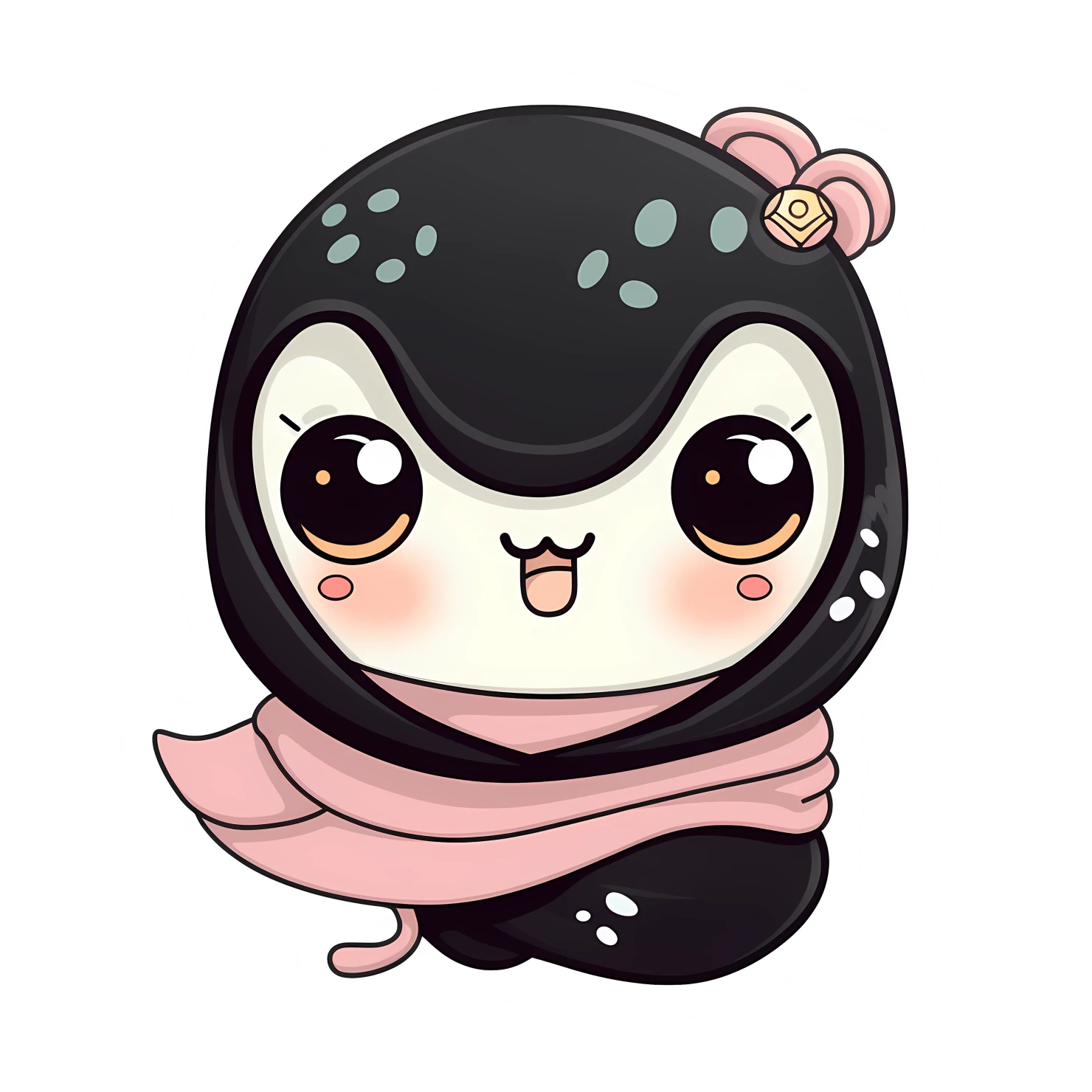 Kawaii scarves or scarf sticker isolated on transparent background #26460