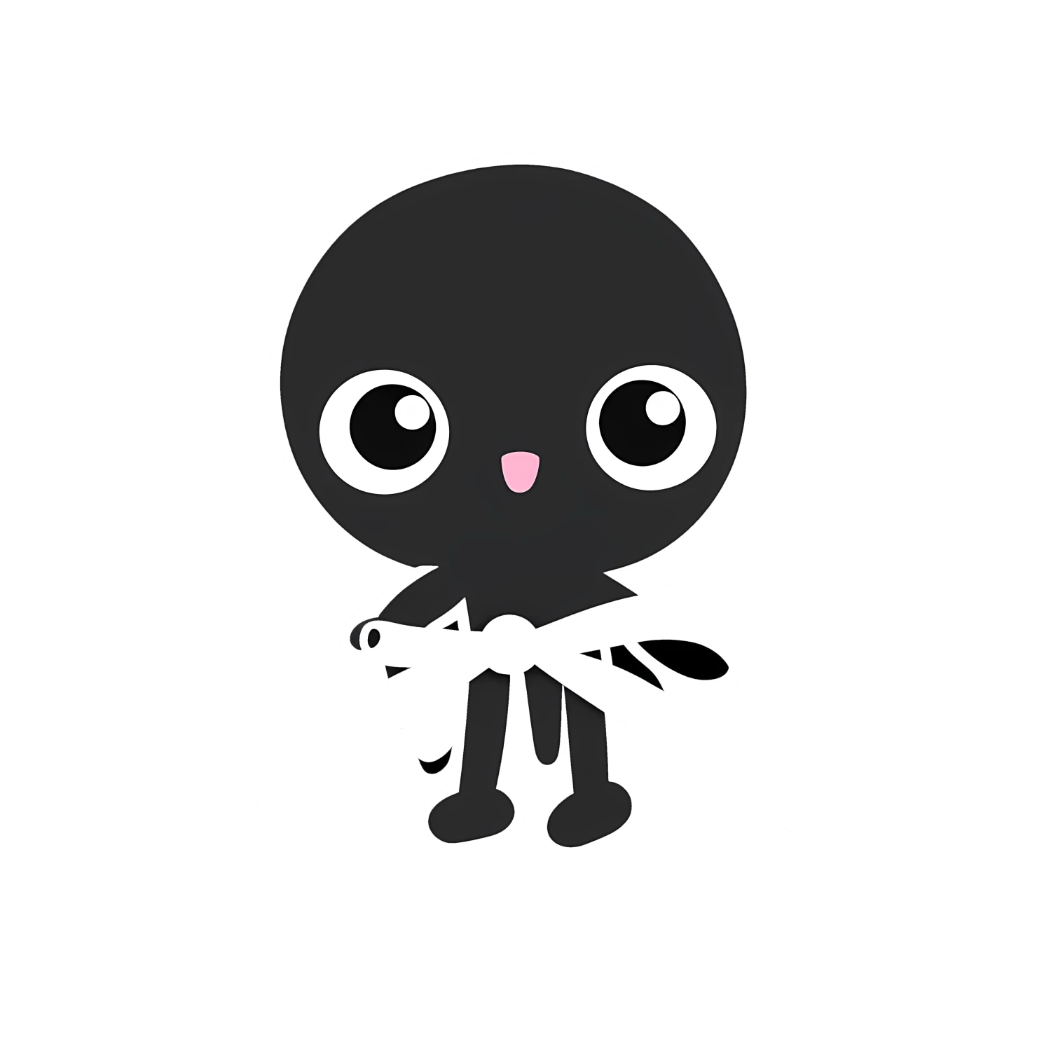 Kawaii scissors sticker isolated on transparent background #26466