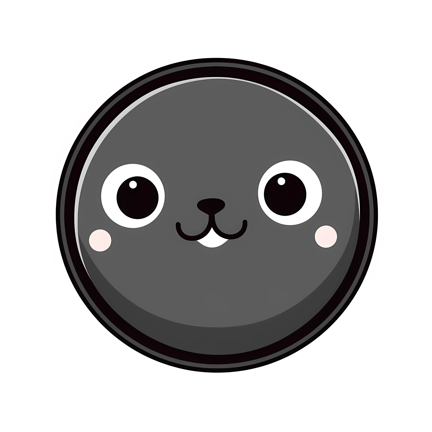 Kawaii seal fish sticker isolated on transparent background #26516