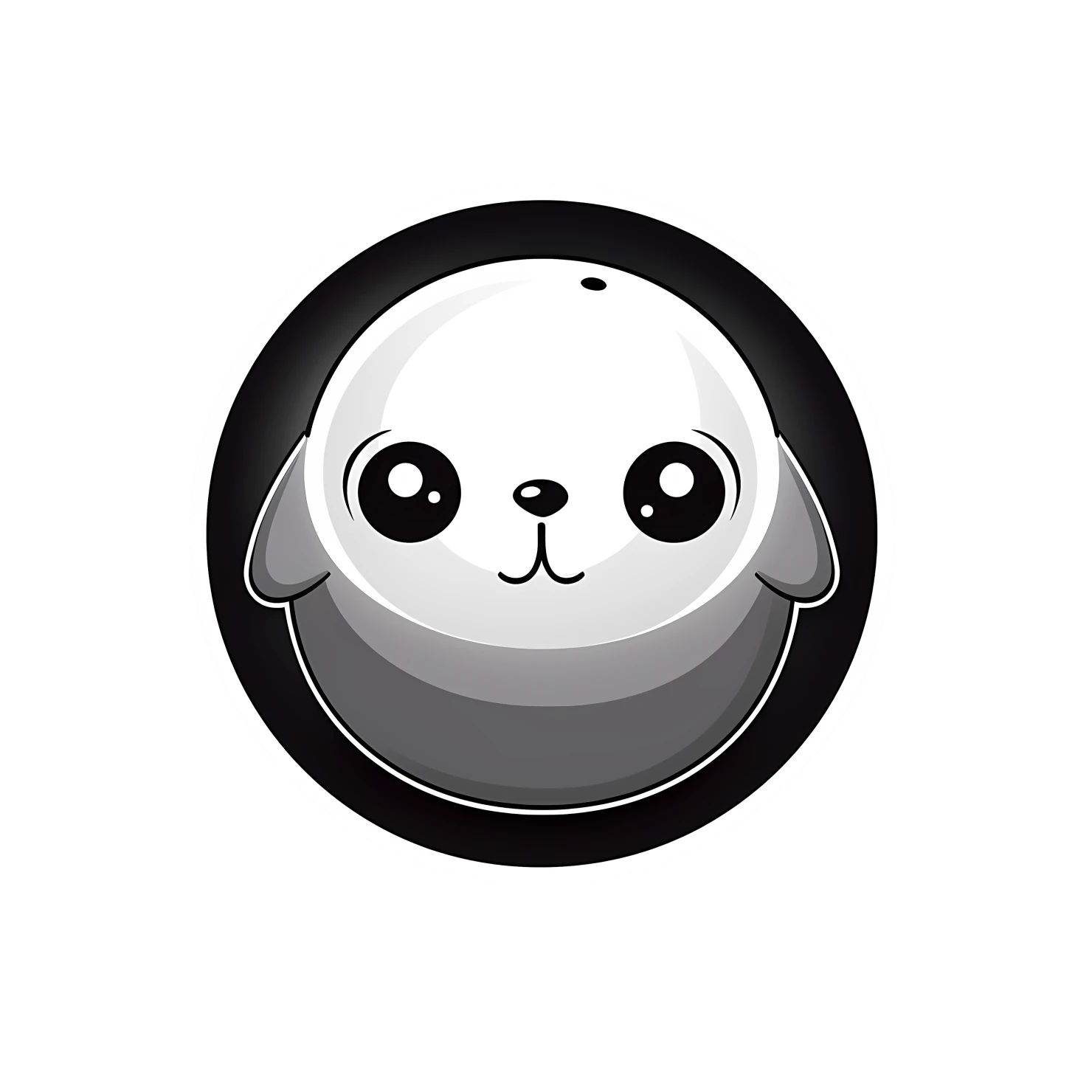 Kawaii seal fish sticker isolated on transparent background #26526