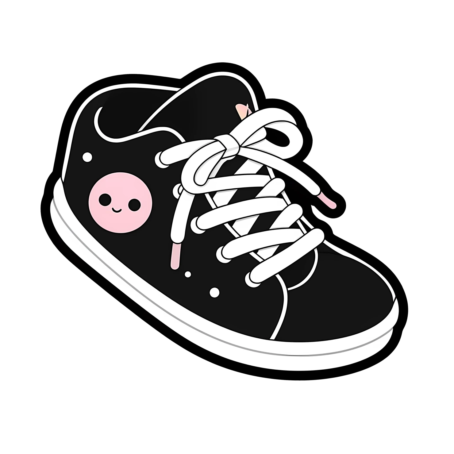 Kawaii  shoe sticker isolated on transparent background #26560