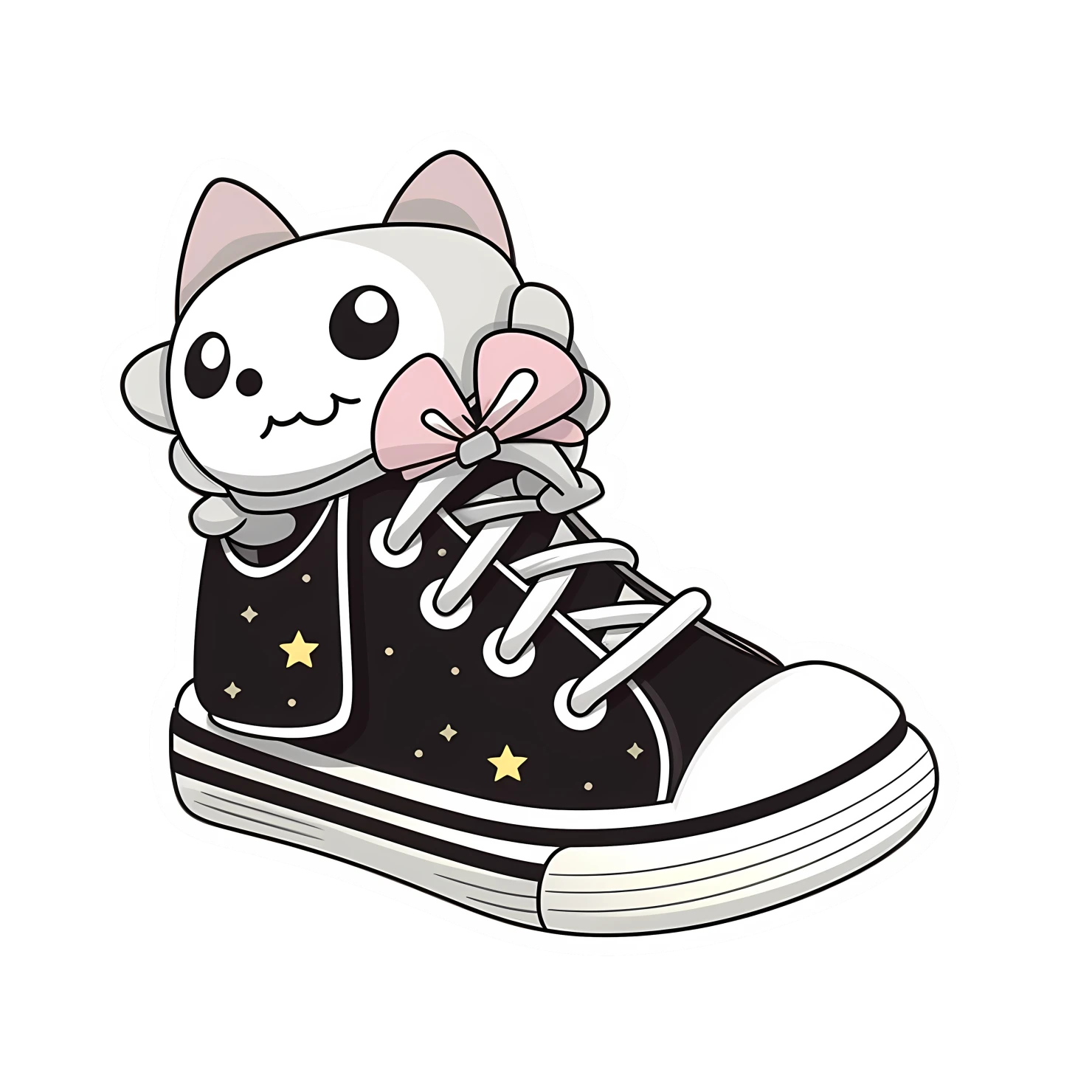 Kawaii  shoe sticker isolated on transparent background #26562