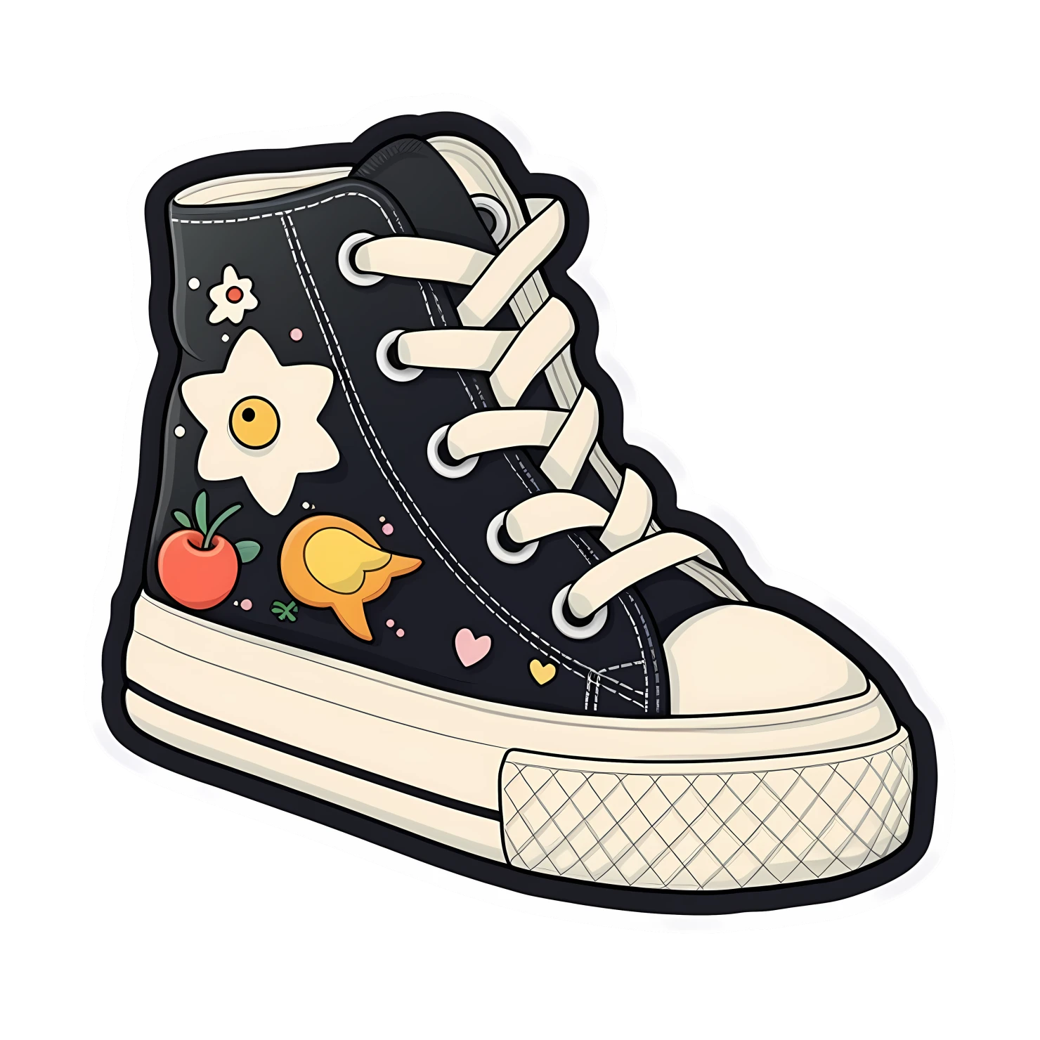 Kawaii  shoe sticker isolated on transparent background #26564