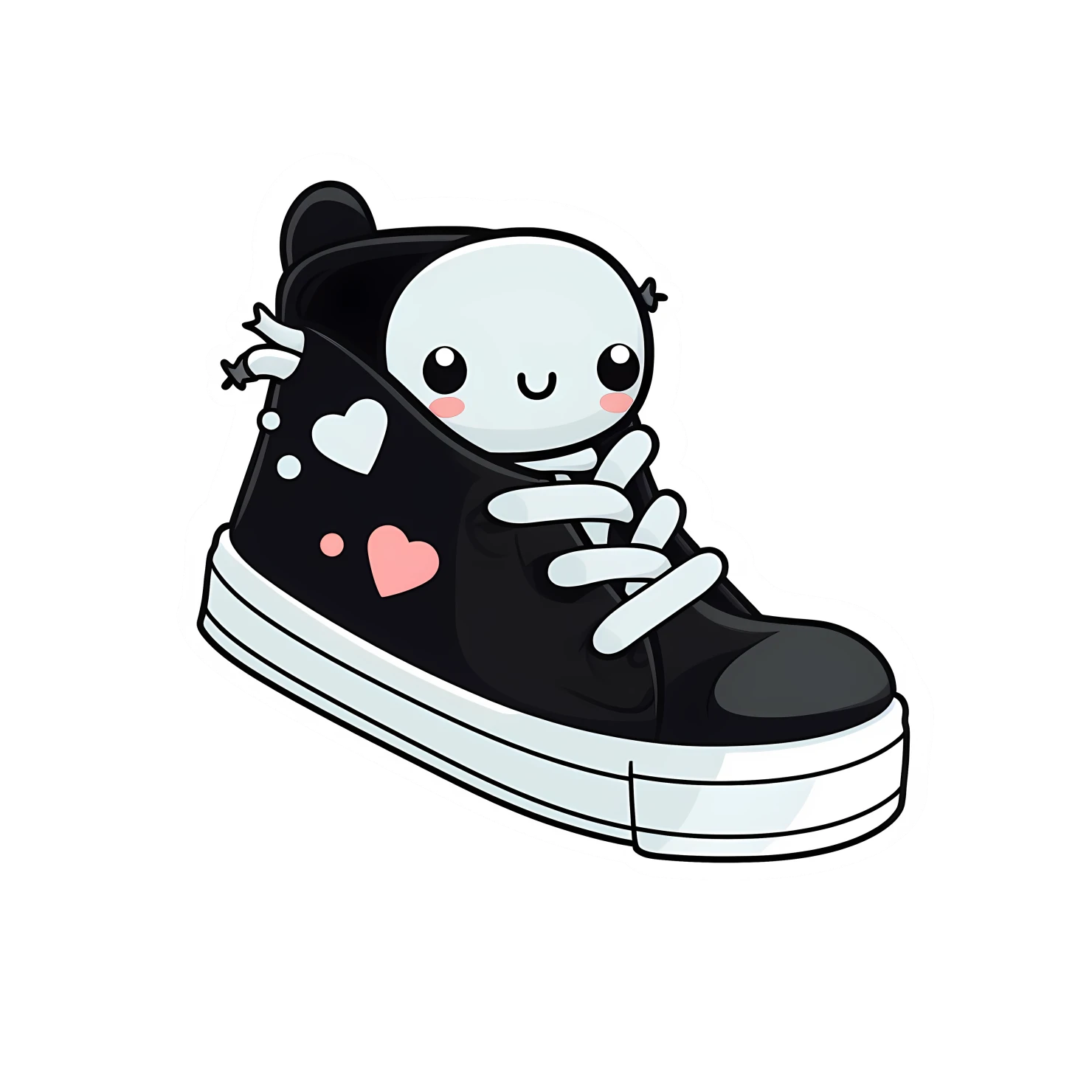 Kawaii  shoe sticker isolated on transparent background #26567