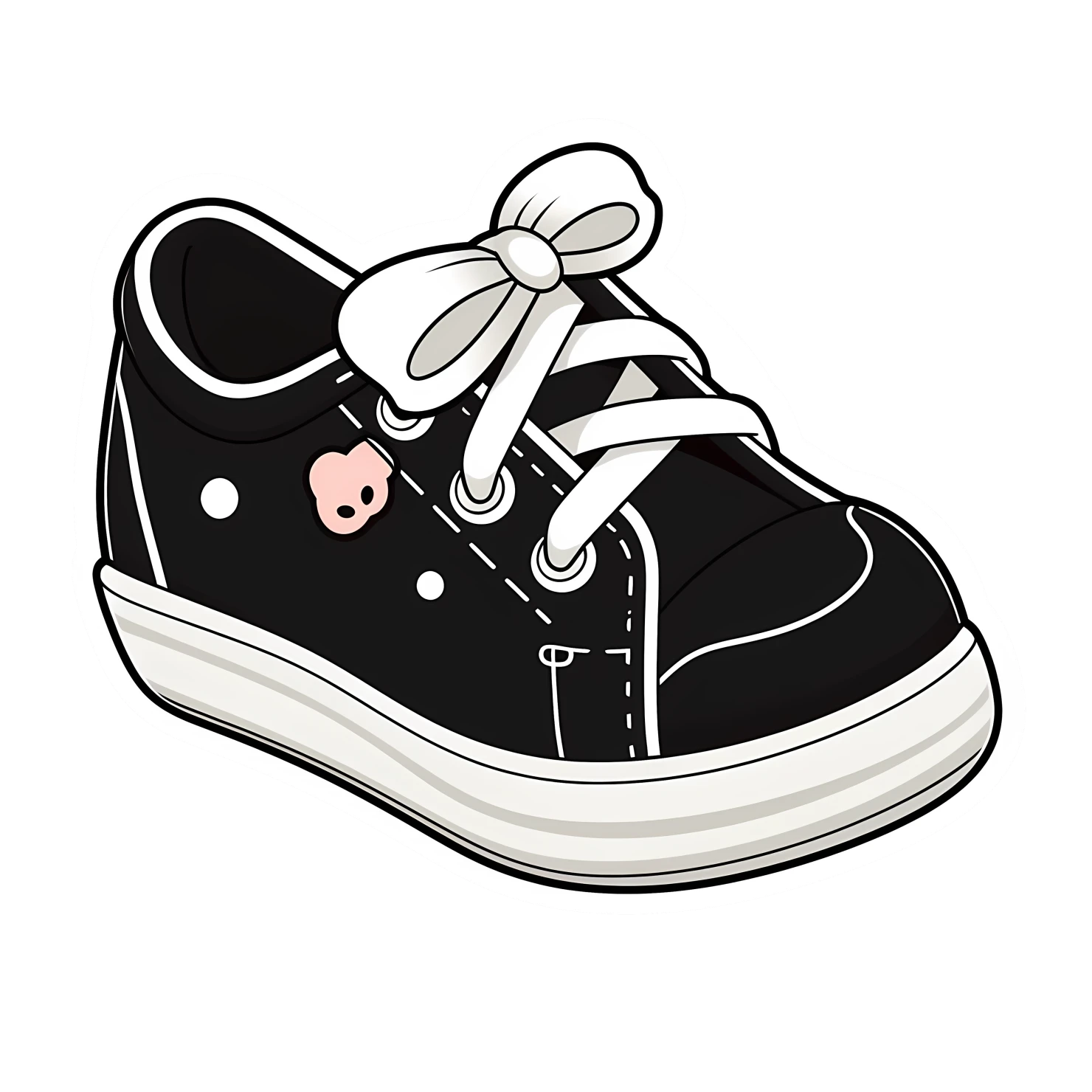 Kawaii  shoe sticker isolated on transparent background #26573