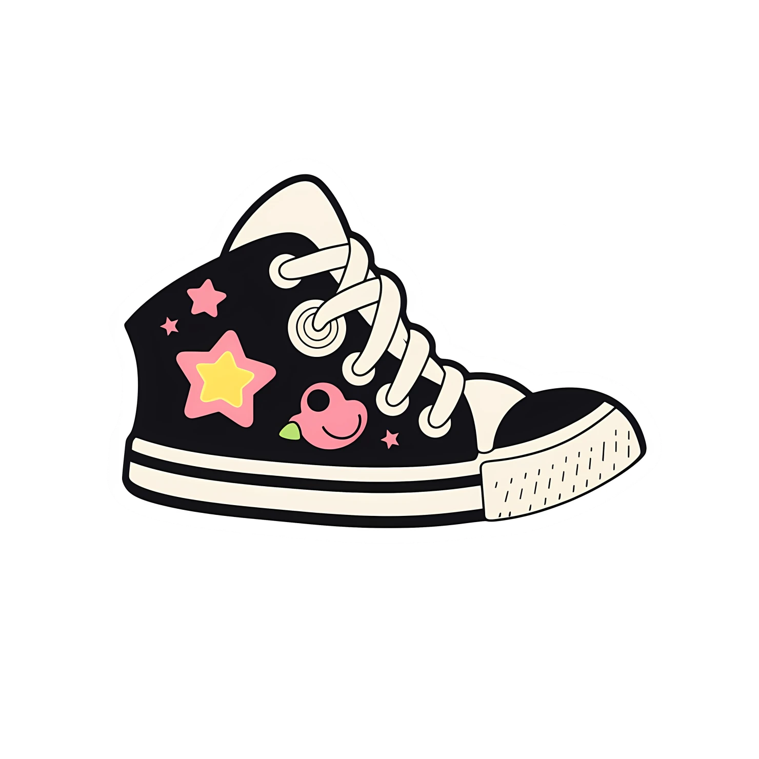 Kawaii  shoe sticker isolated on transparent background #26576