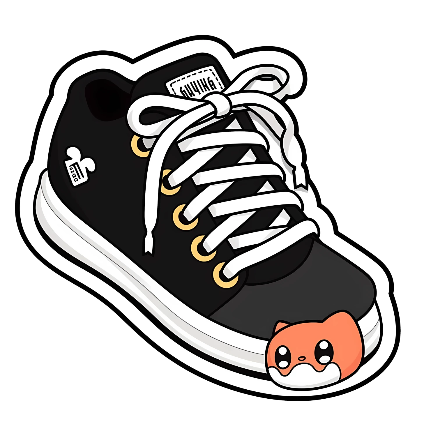 Kawaii  shoe sticker isolated on transparent background #26577