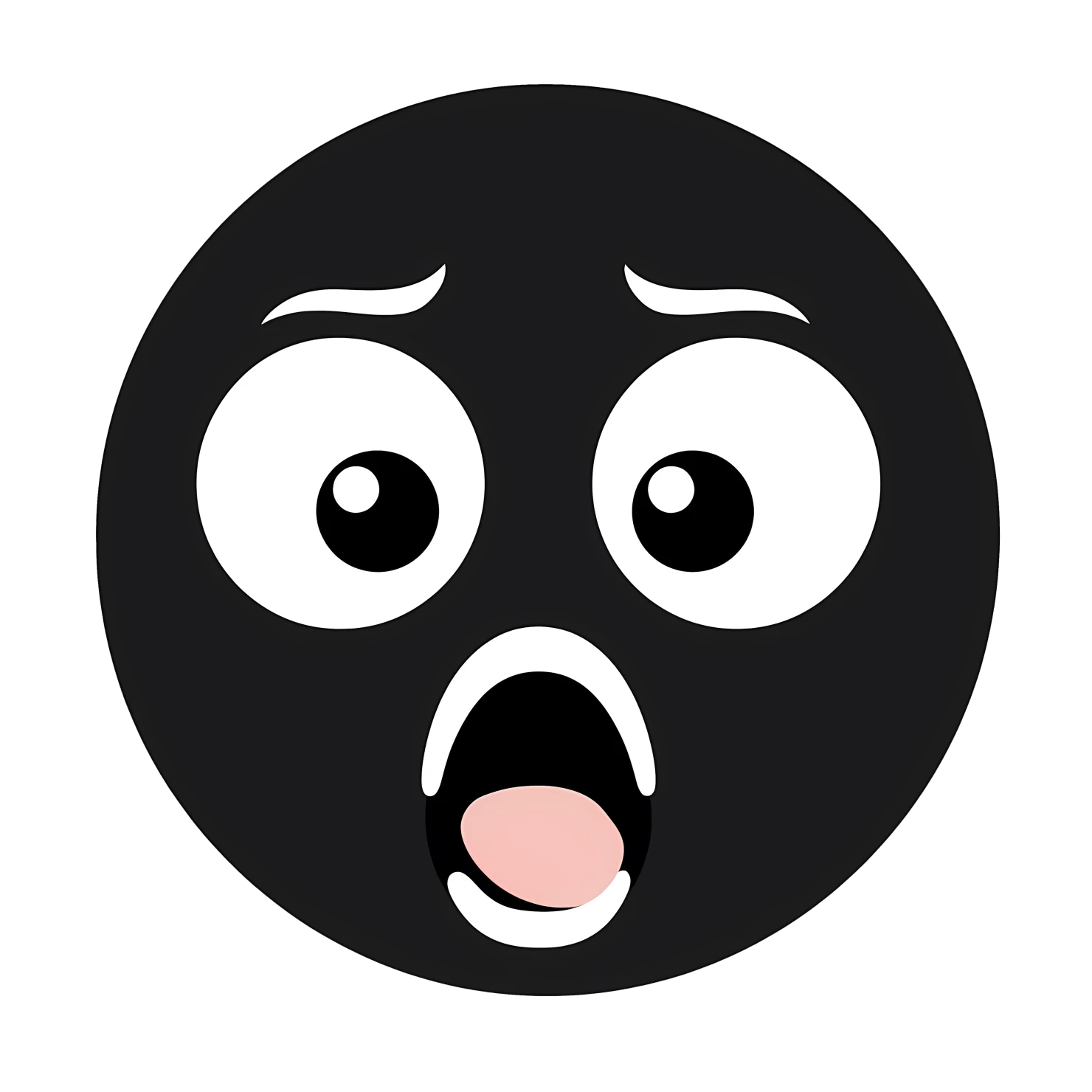 Kawaii silly face sticker isolated on transparent background #26600