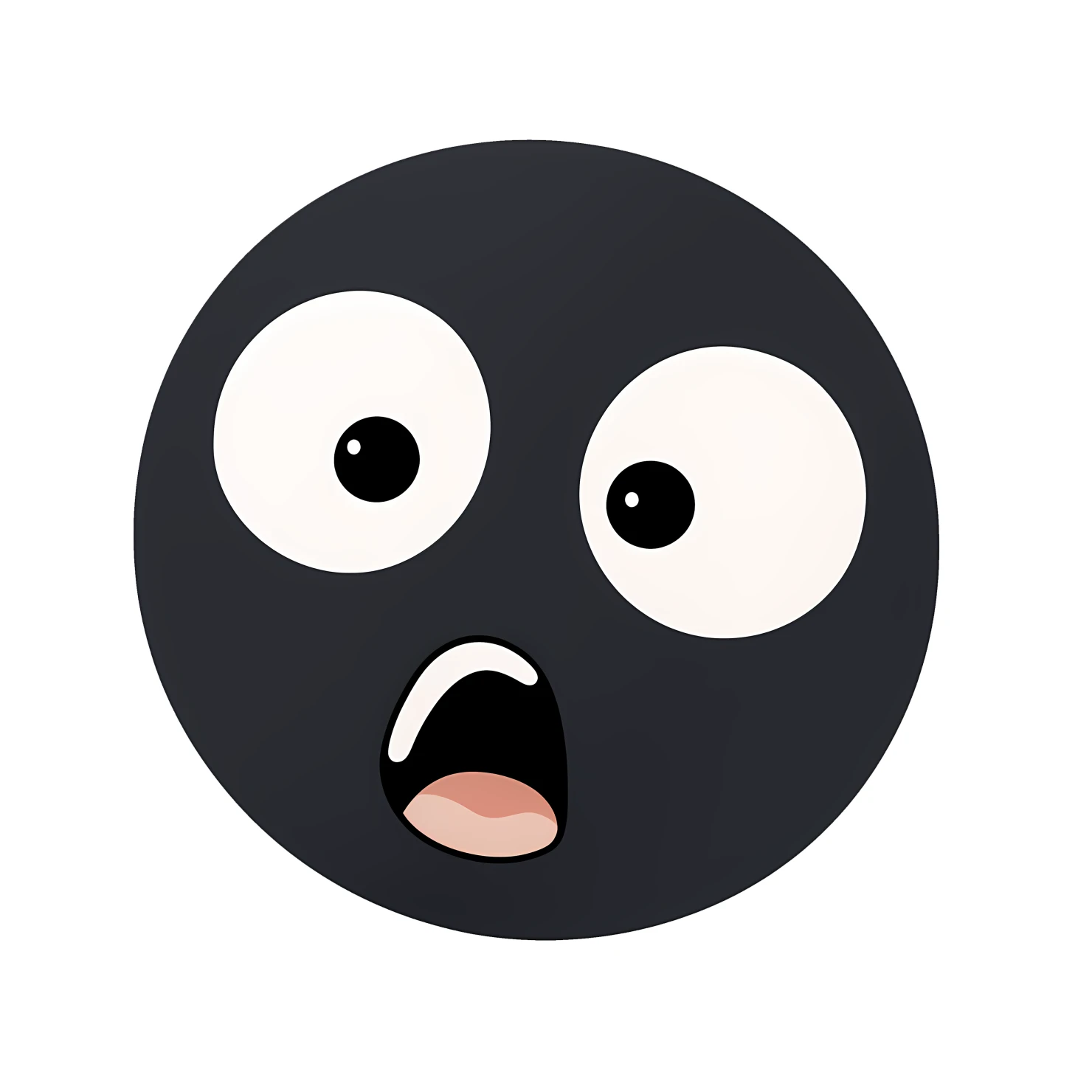 Kawaii silly face sticker isolated on transparent background #26605