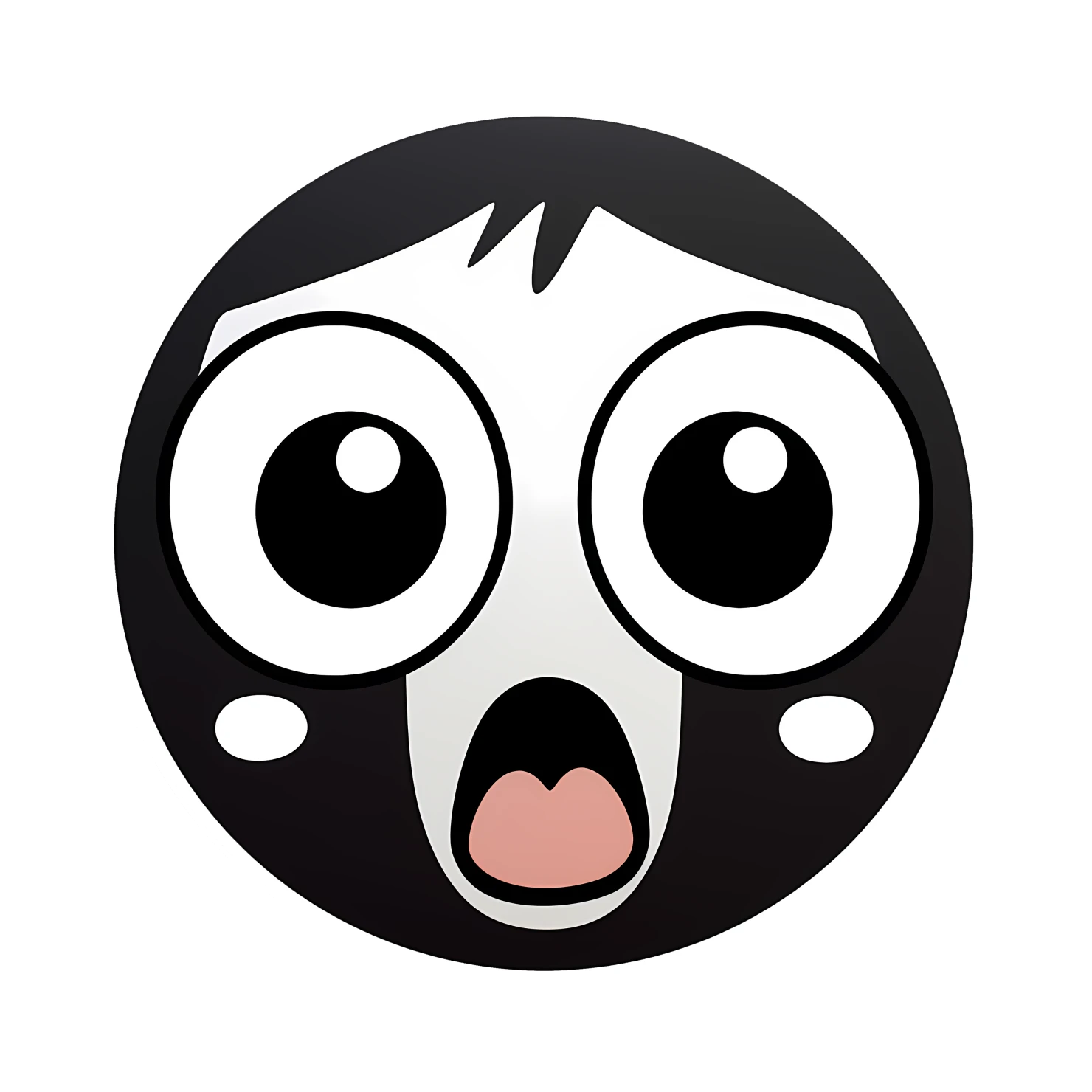 Kawaii silly face sticker isolated on transparent background #26608