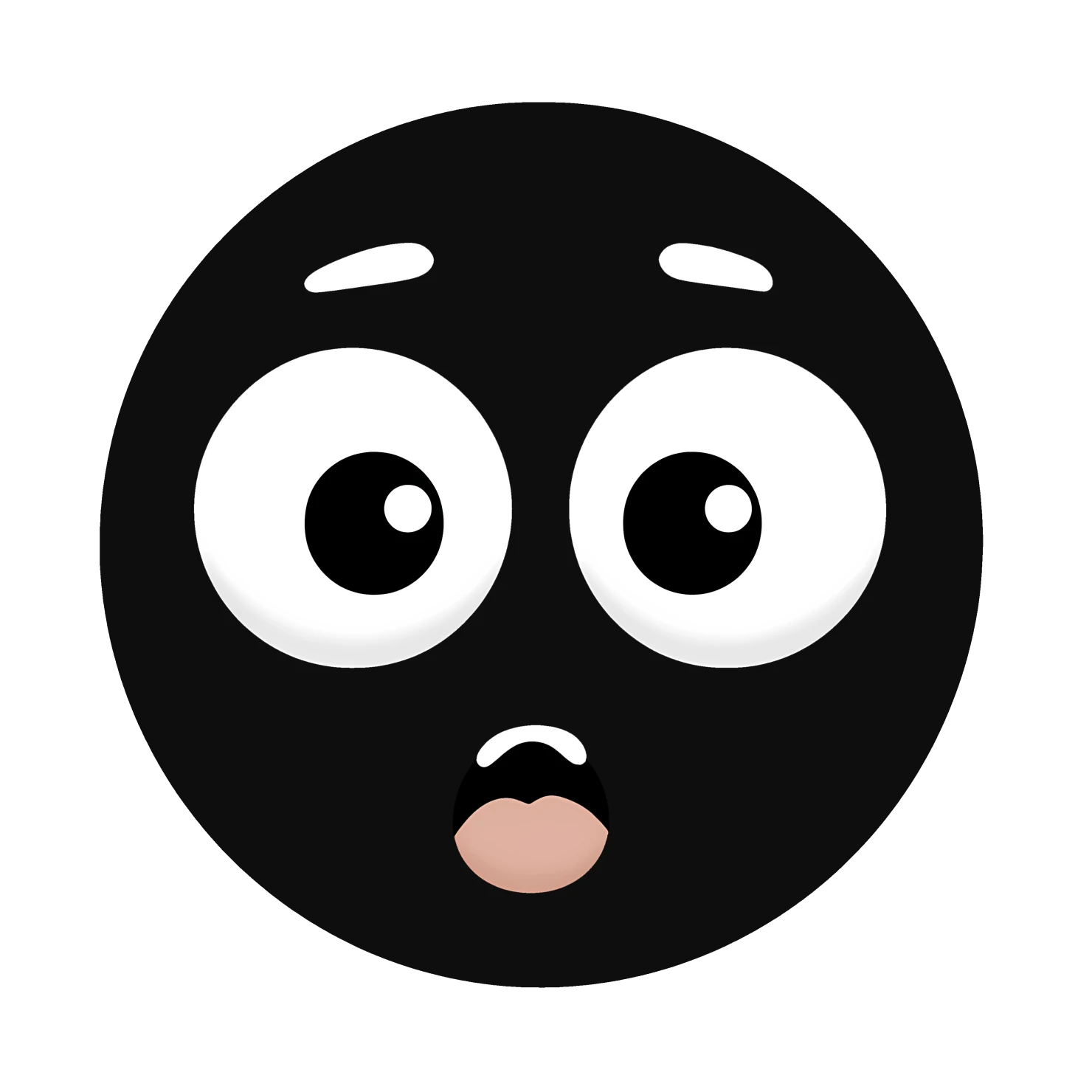 Kawaii silly face sticker isolated on transparent background #26610