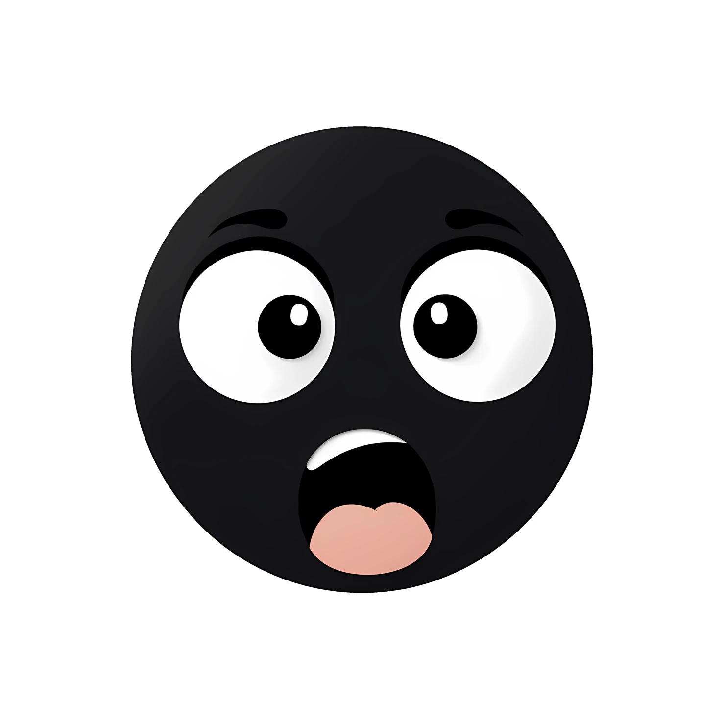 Kawaii silly face sticker isolated on transparent background #26617