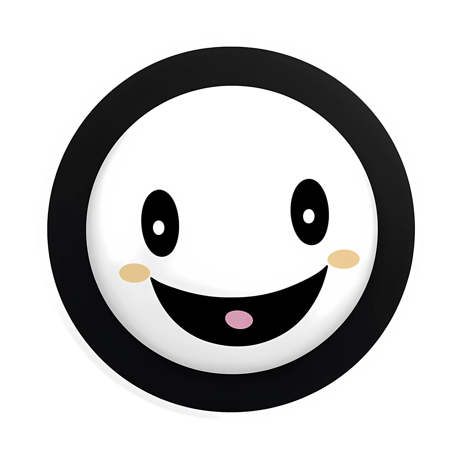 Kawaii sleepy face sticker isolated on transparent background #26688