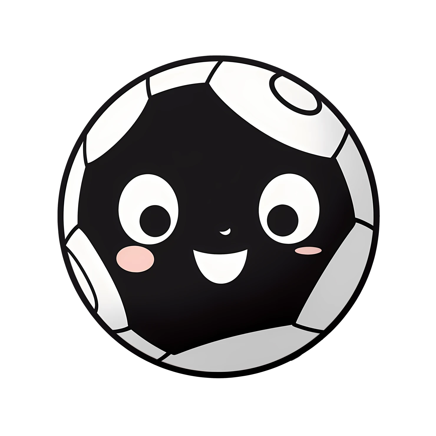 Kawaii sports ball sticker isolated on transparent background #26749