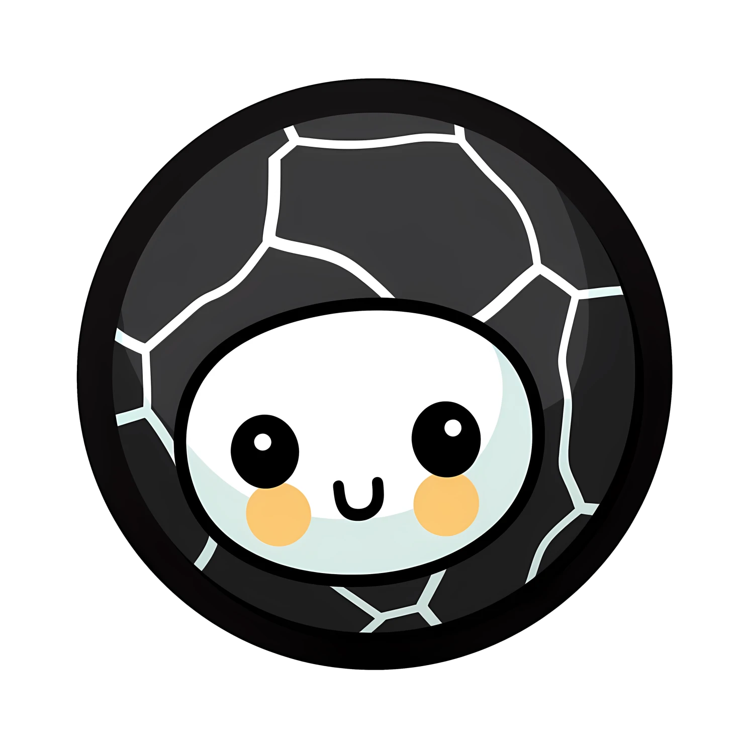 Kawaii sports ball sticker isolated on transparent background #26752