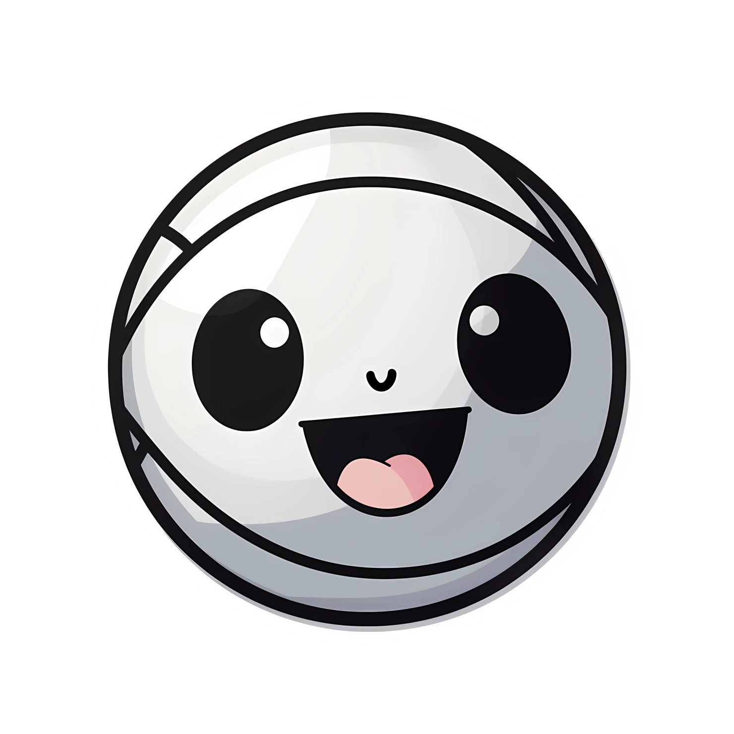 Kawaii sports ball sticker isolated on transparent background #26753