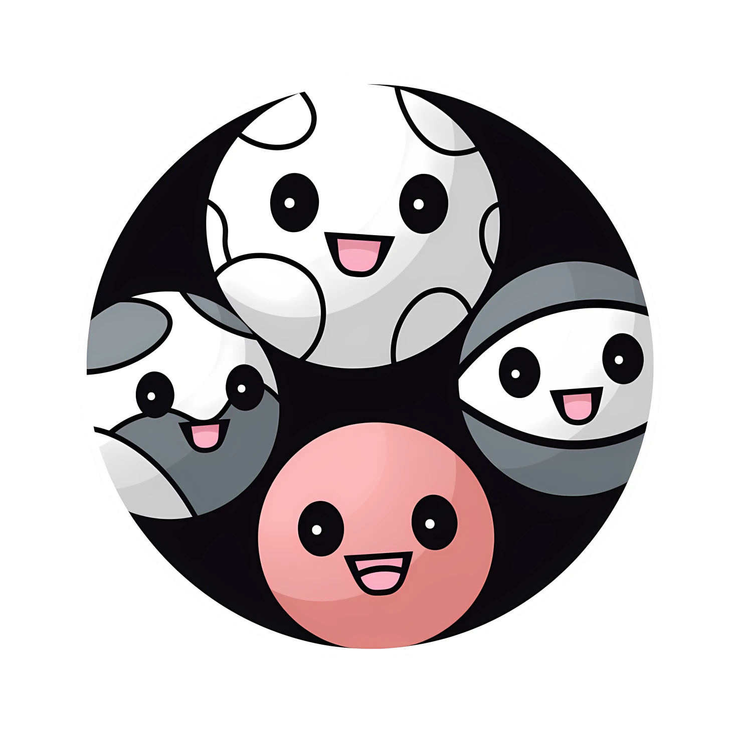Kawaii sports ball sticker isolated on transparent background #26755