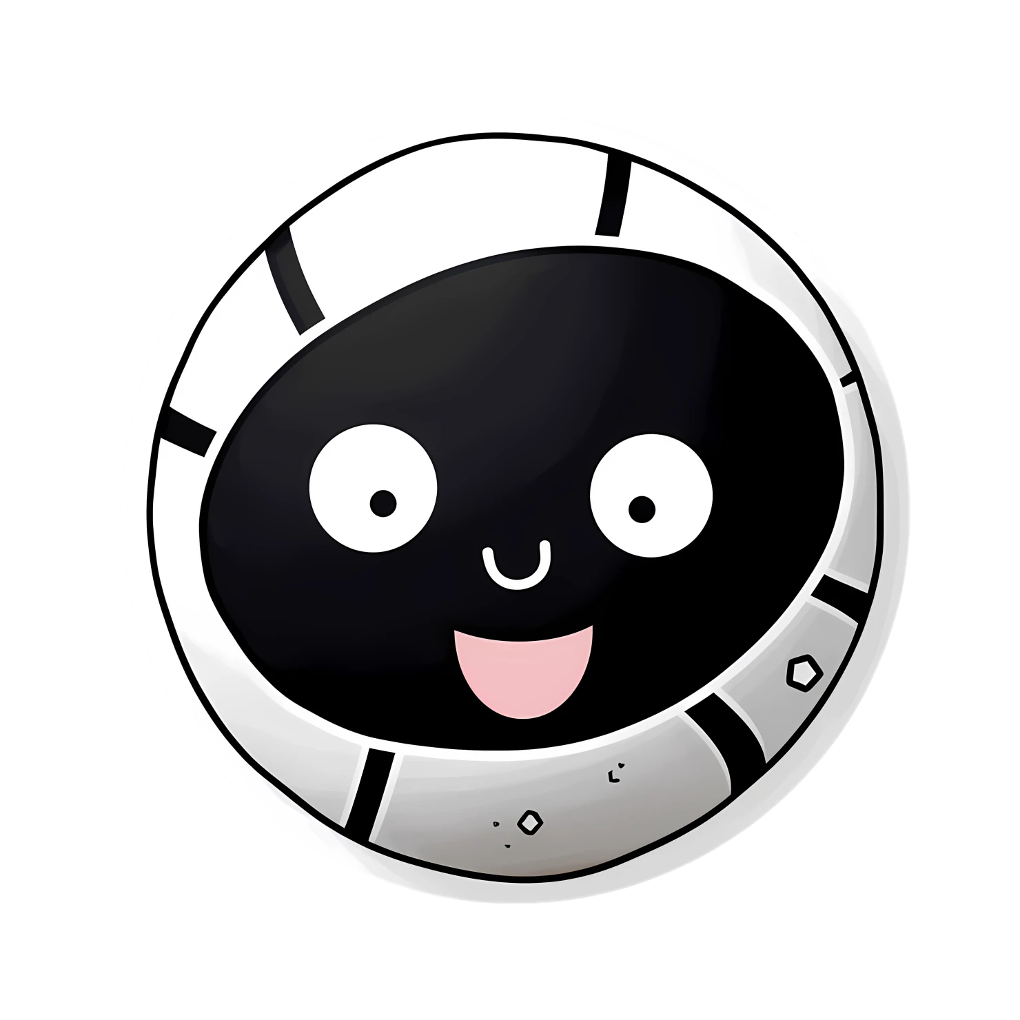 Kawaii sports ball sticker isolated on transparent background #26756