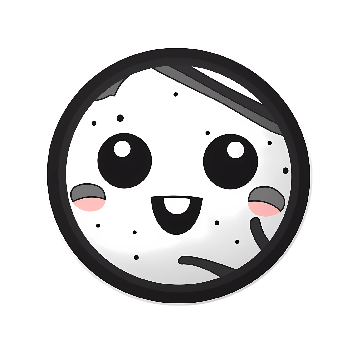 Kawaii sports ball sticker isolated on transparent background #26759