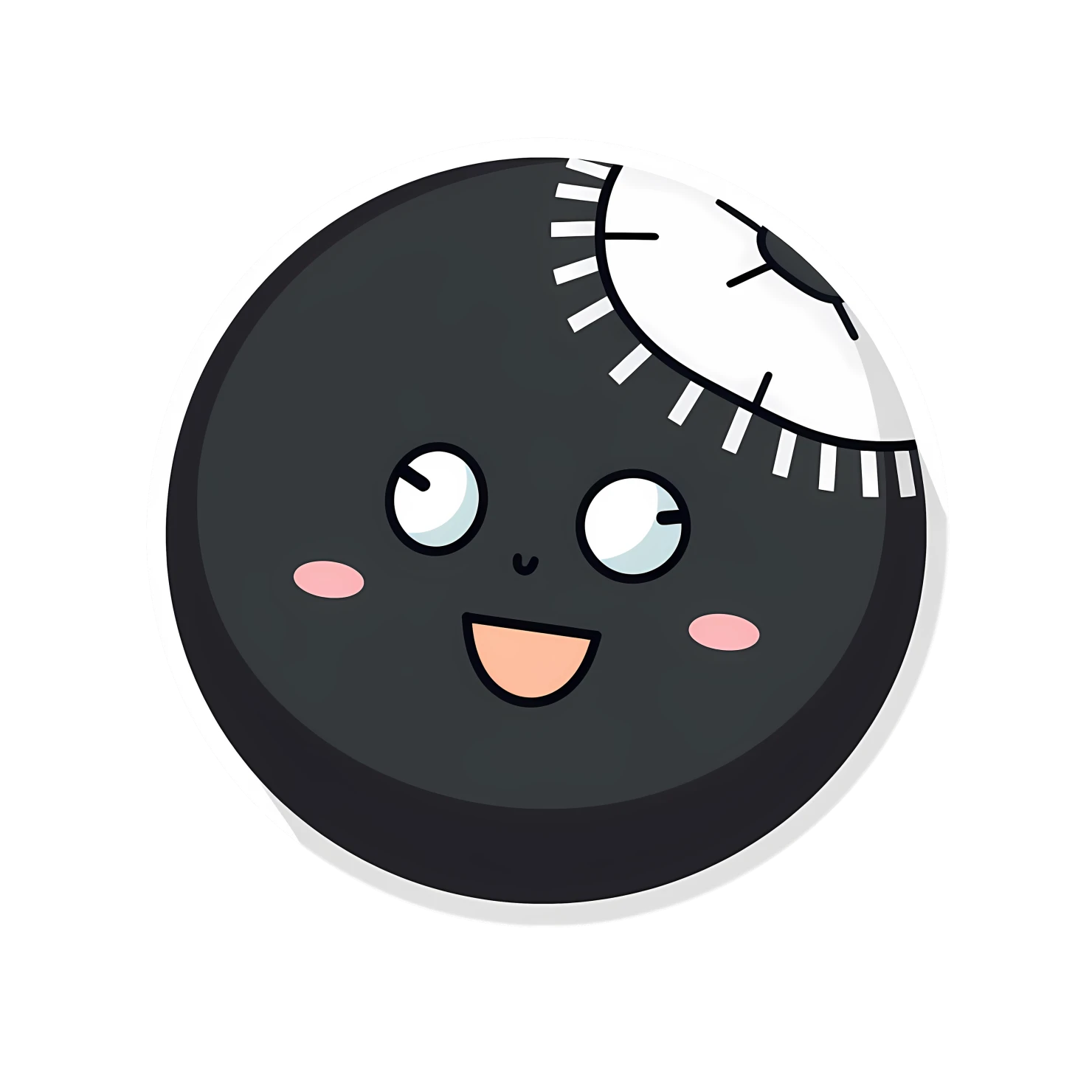 Kawaii sports ball sticker isolated on transparent background #26762