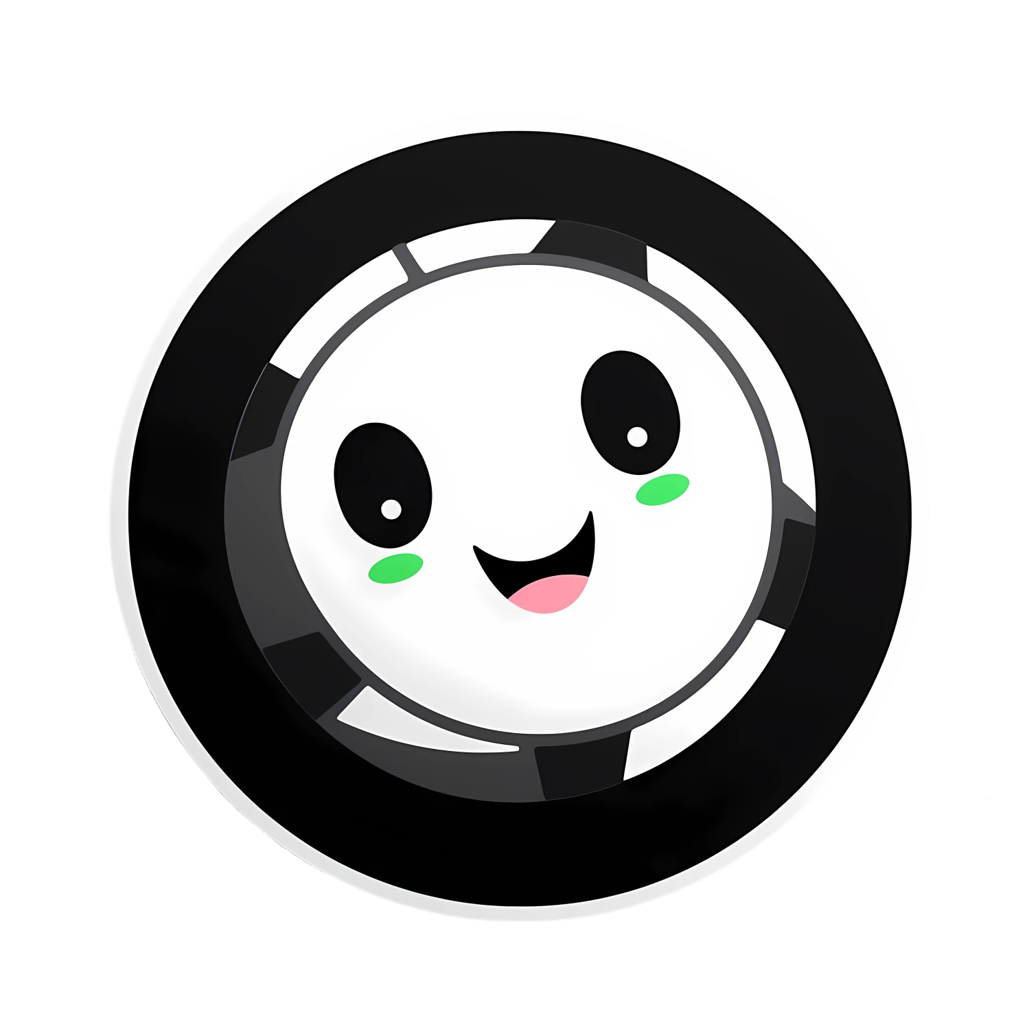 Kawaii sports ball sticker isolated on transparent background #26764