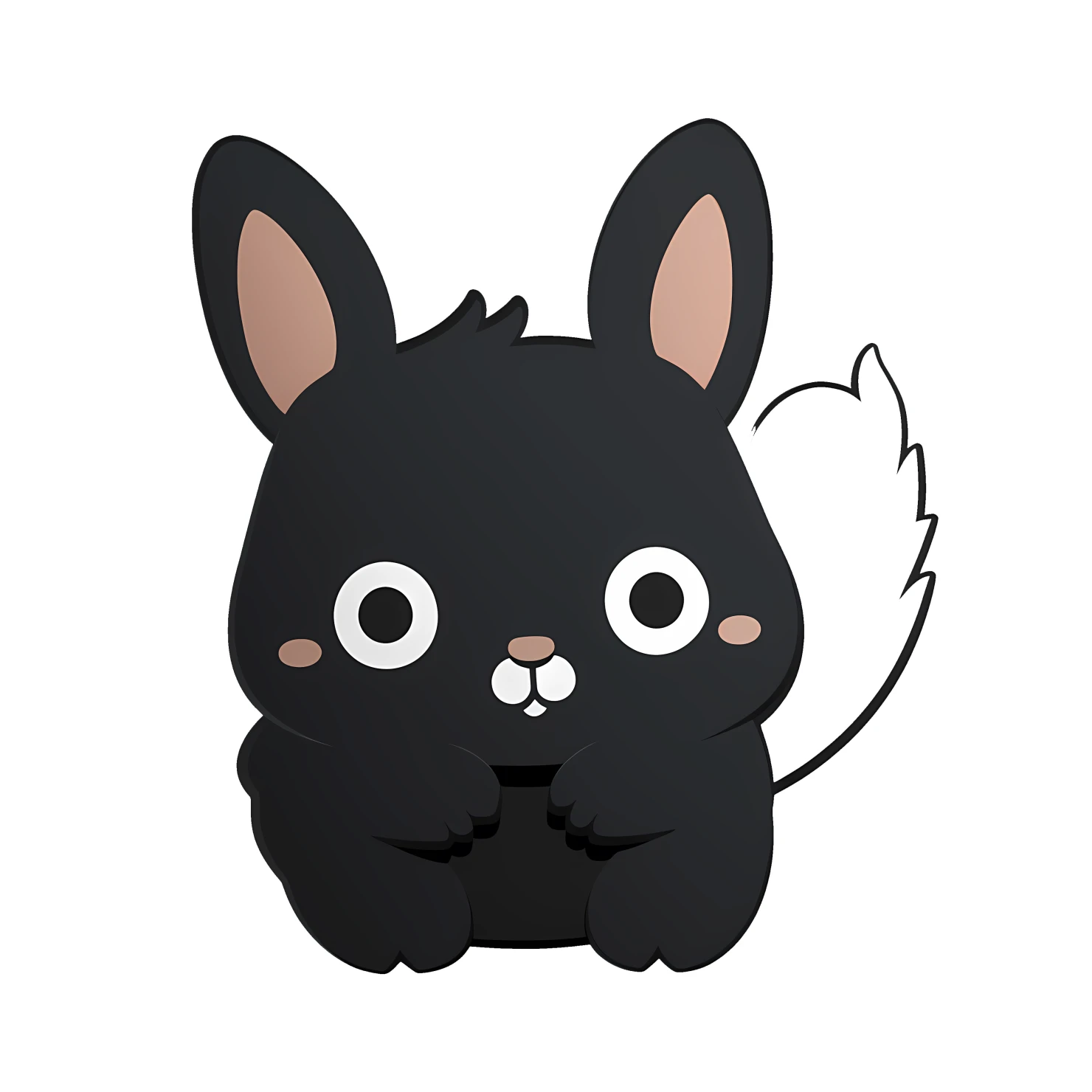 Kawaii squirrel sticker isolated on transparent background #26776