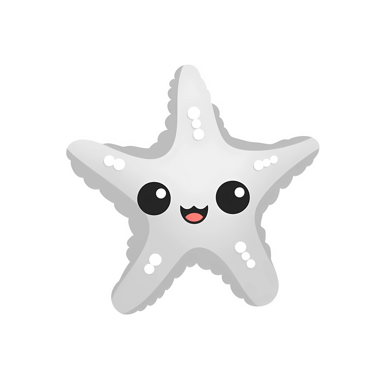 Kawaii star sticker isolated on transparent background #26790