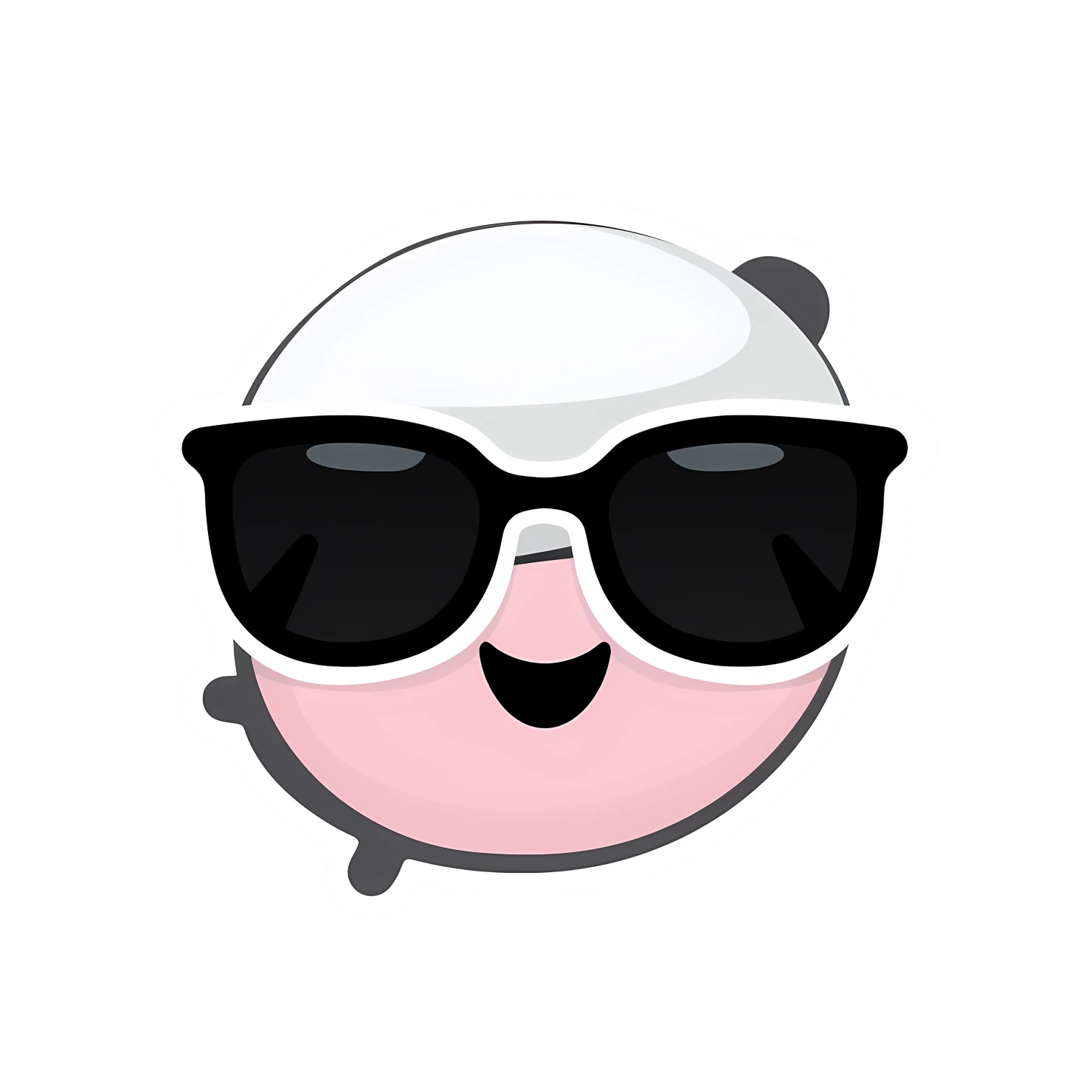 Kawaii Sunglasses sticker isolated on transparent background #26929