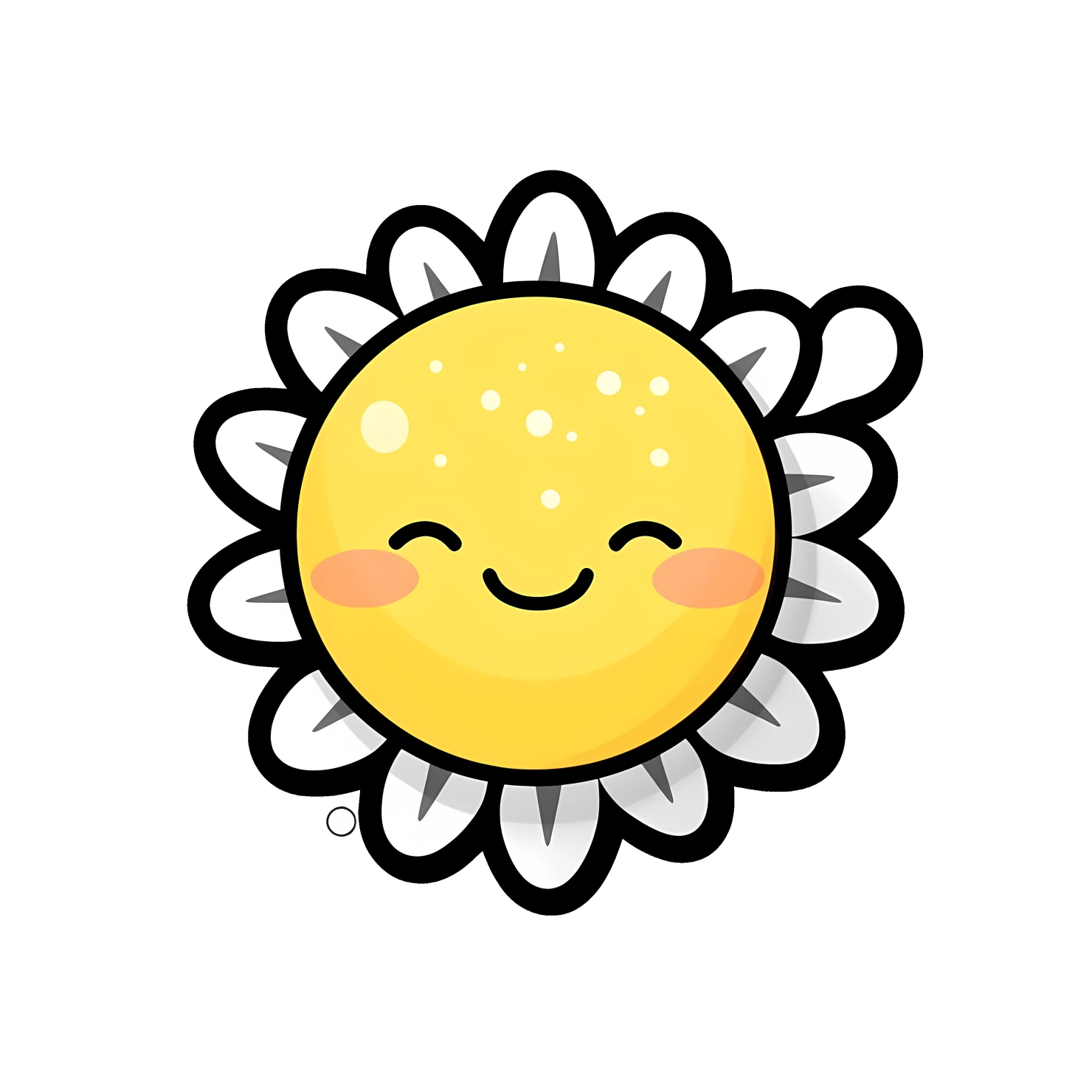 Kawaii Sunshine sticker isolated on transparent background #26946