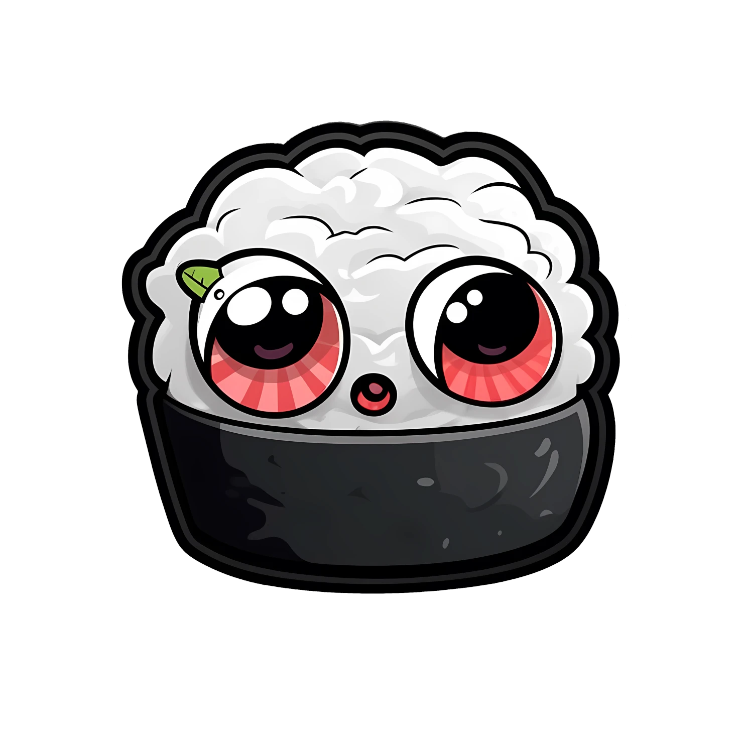 Kawaii Sushi sticker isolated on transparent background #26958