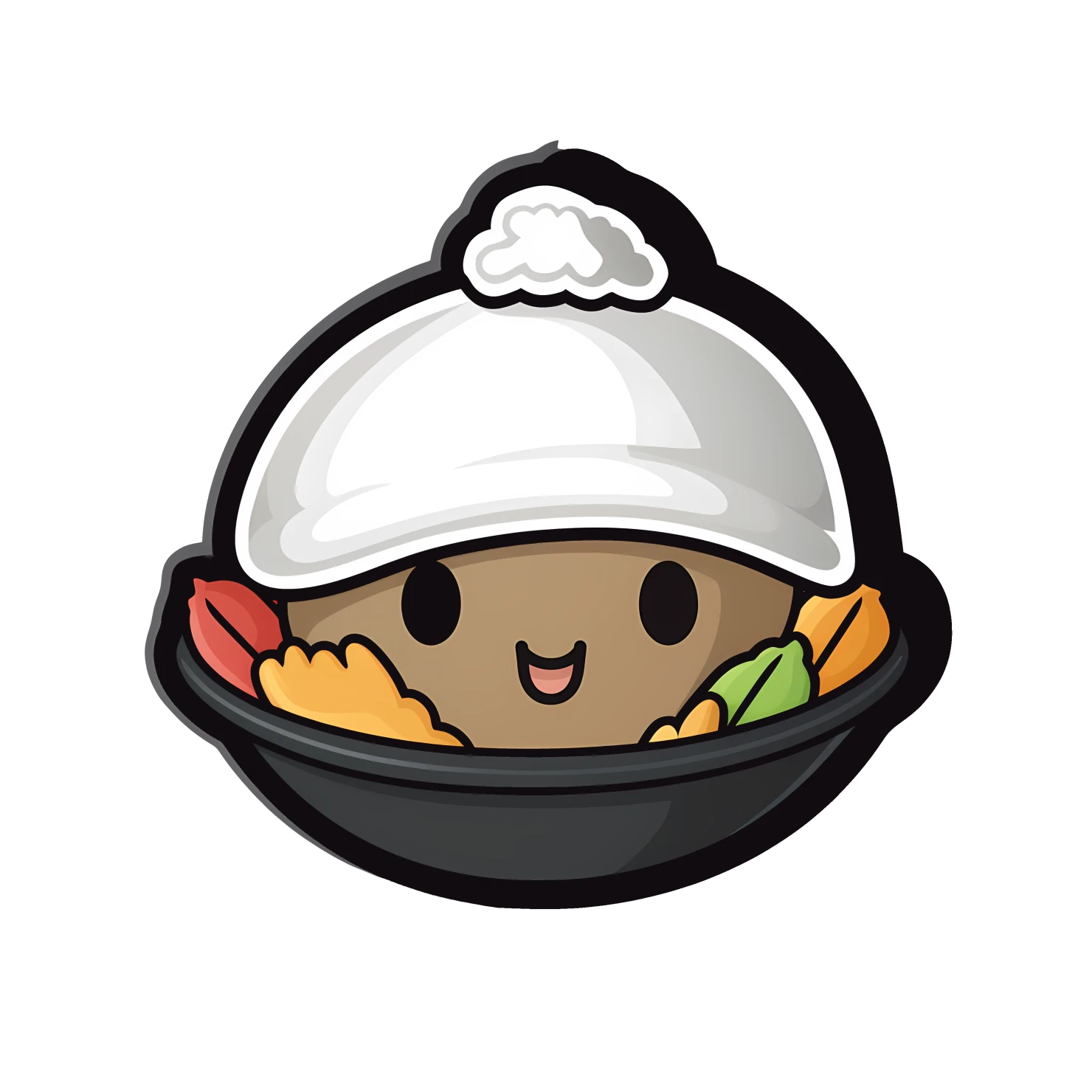 Kawaii thanksgiving sticker isolated on transparent background #26978
