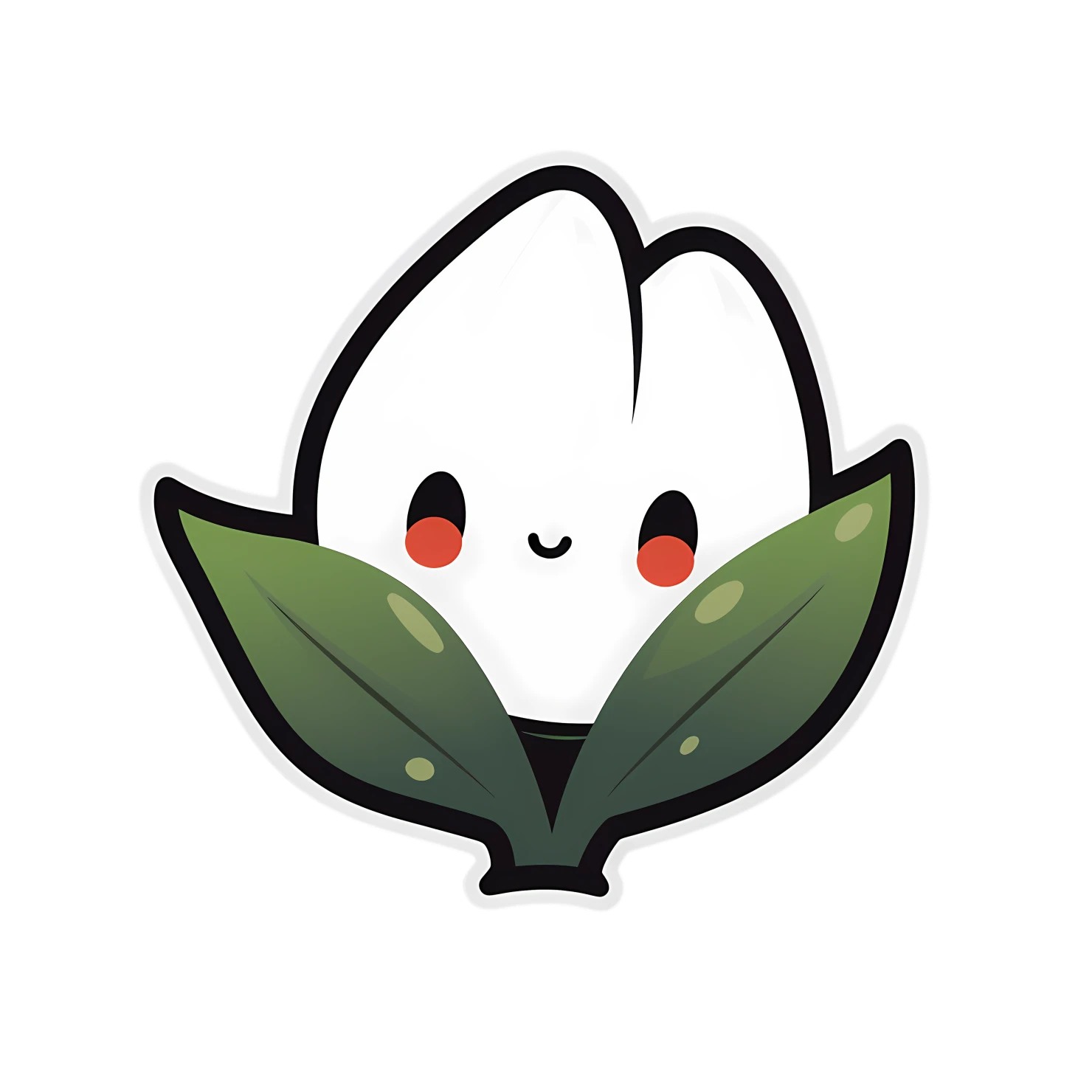 Kawaii tulip landmark sticker isolated on transparent background #27098