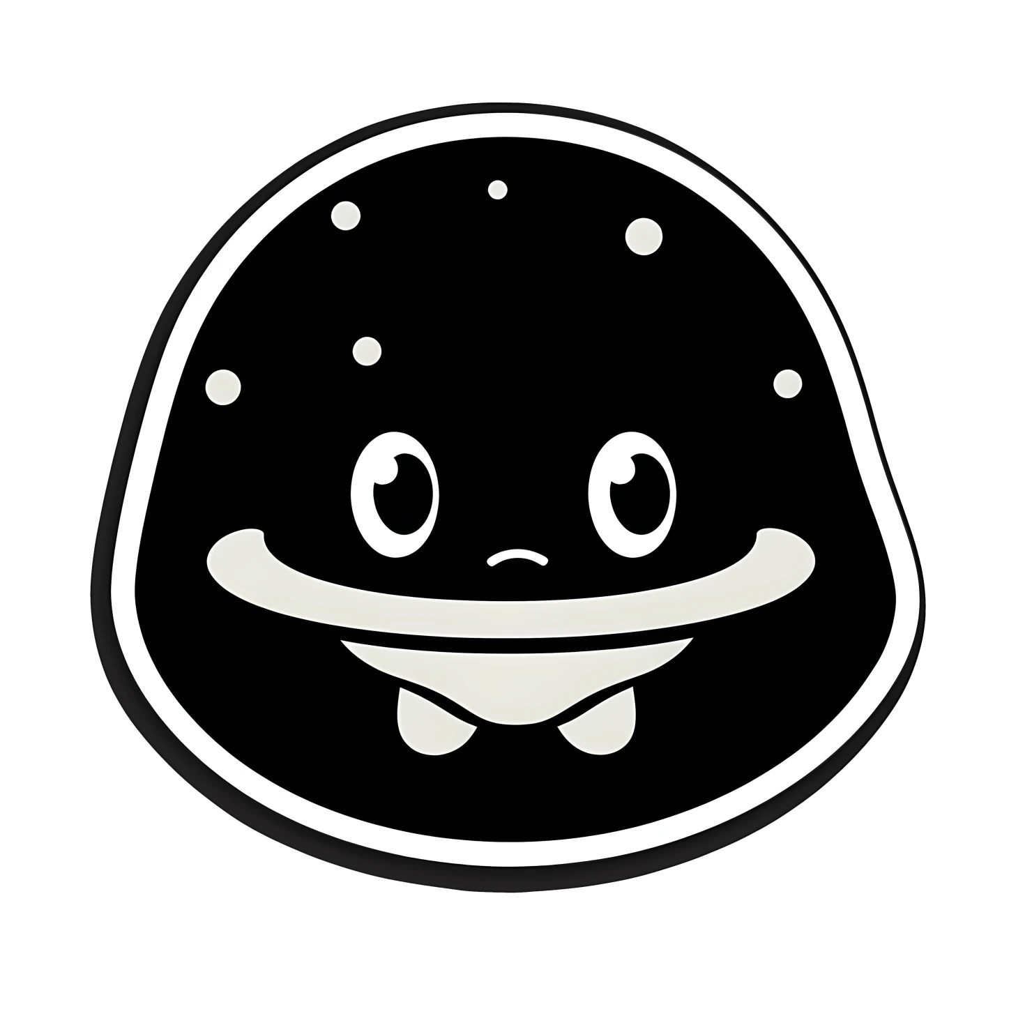 Kawaii UFO sticker isolated on transparent background #27106