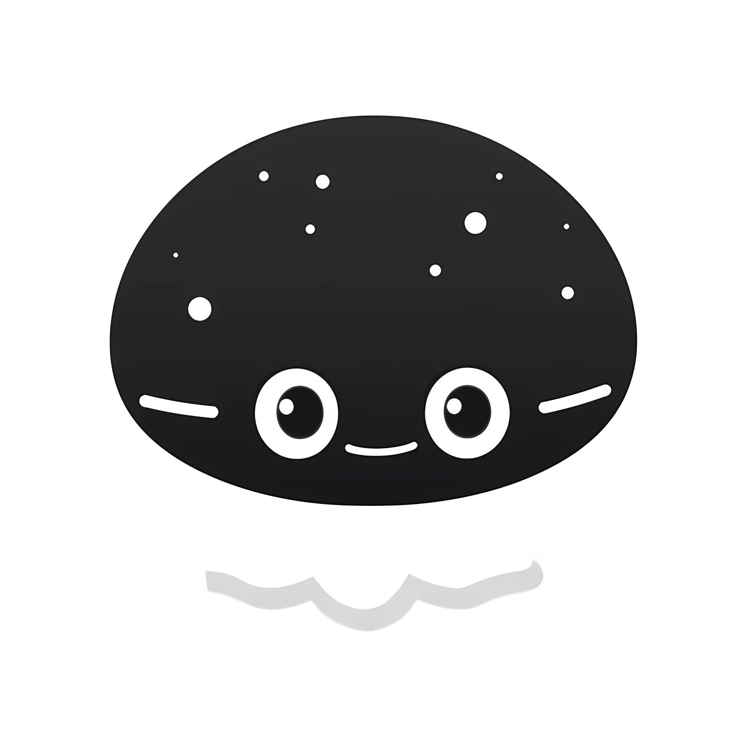 Kawaii UFO sticker isolated on transparent background #27116