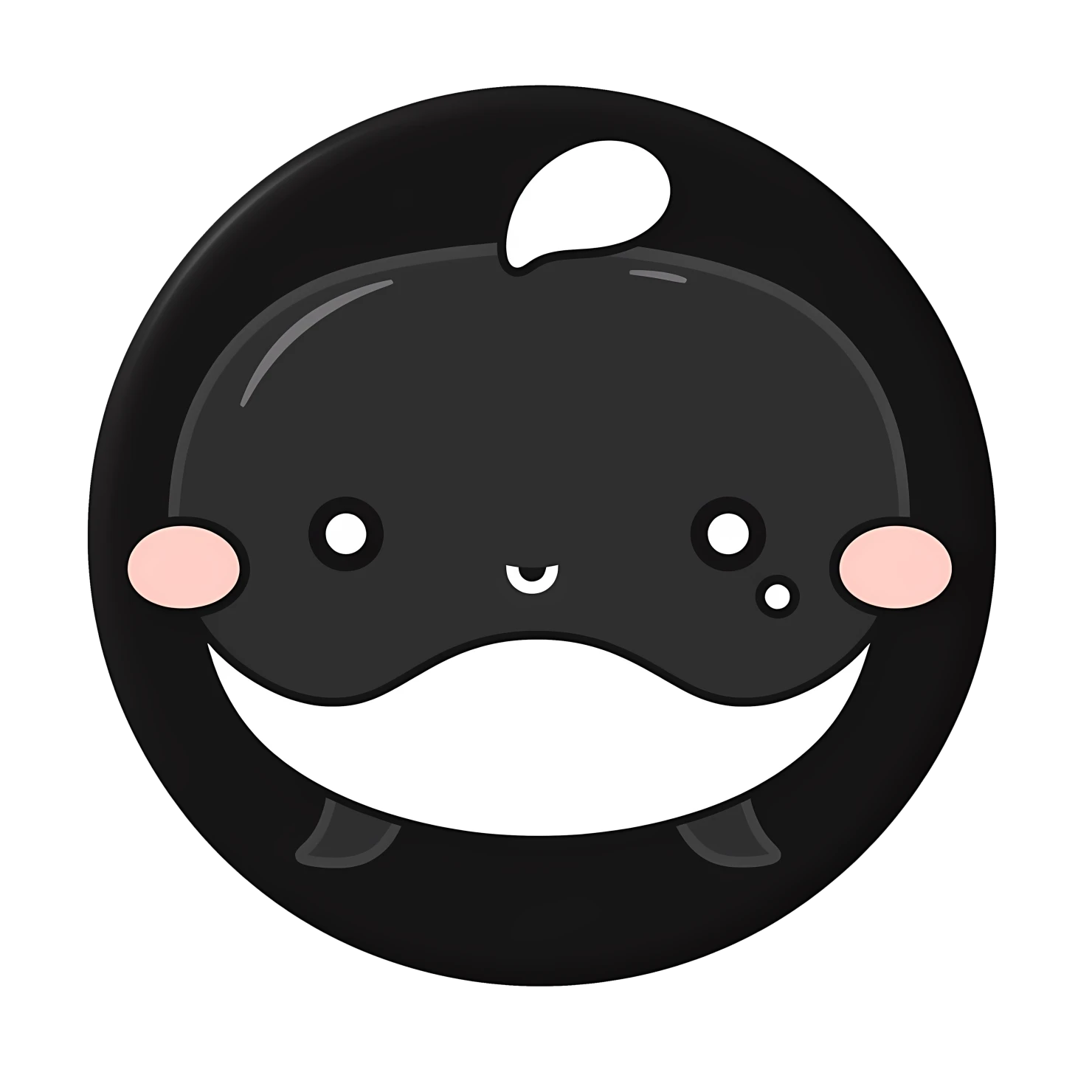 Kawaii whale isolated on transparent background #27262