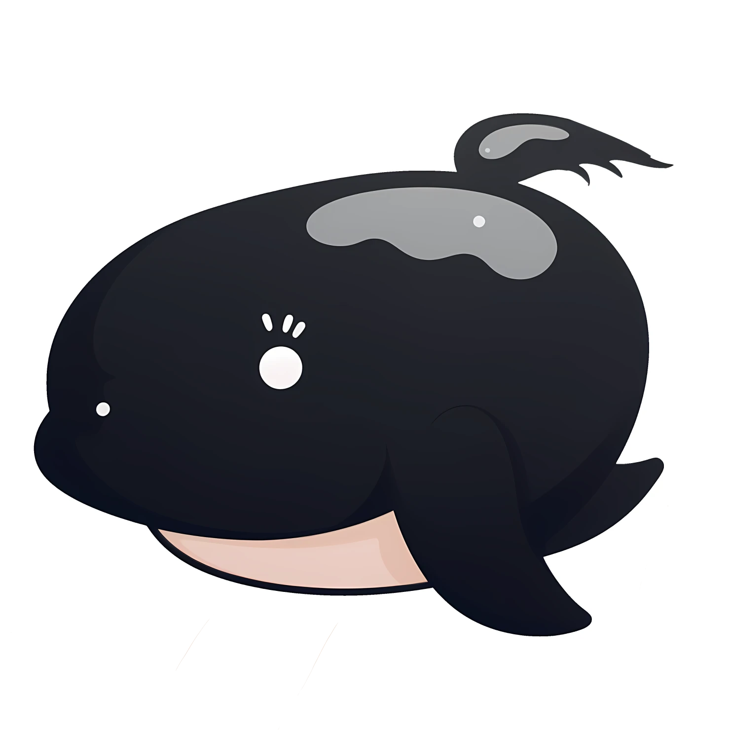 Kawaii whale isolated on transparent background #27265